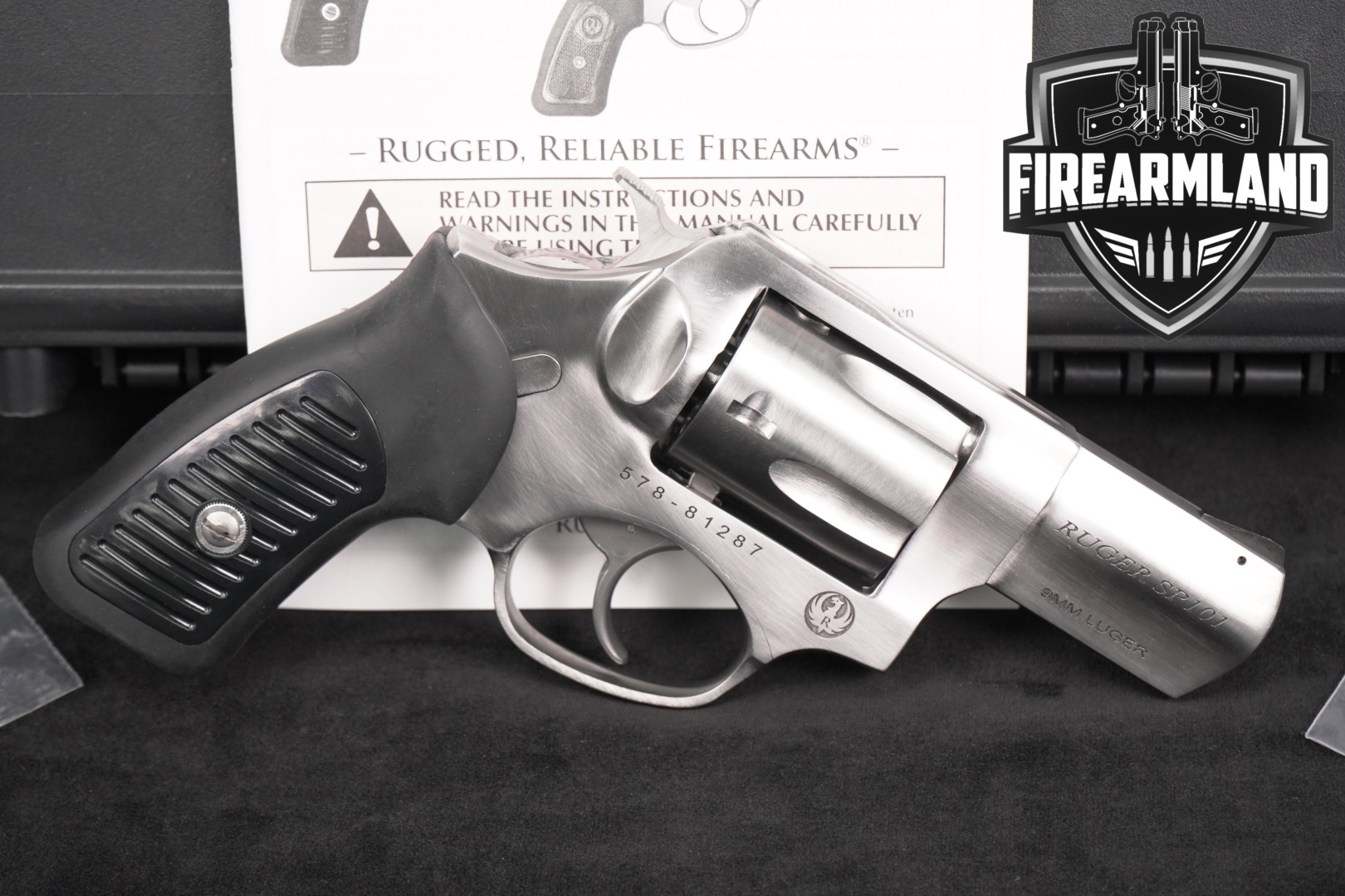 2025 Sturm Ruger SP101 9mm Luger Satin Stainless in Like-New Condition Thumbnail
