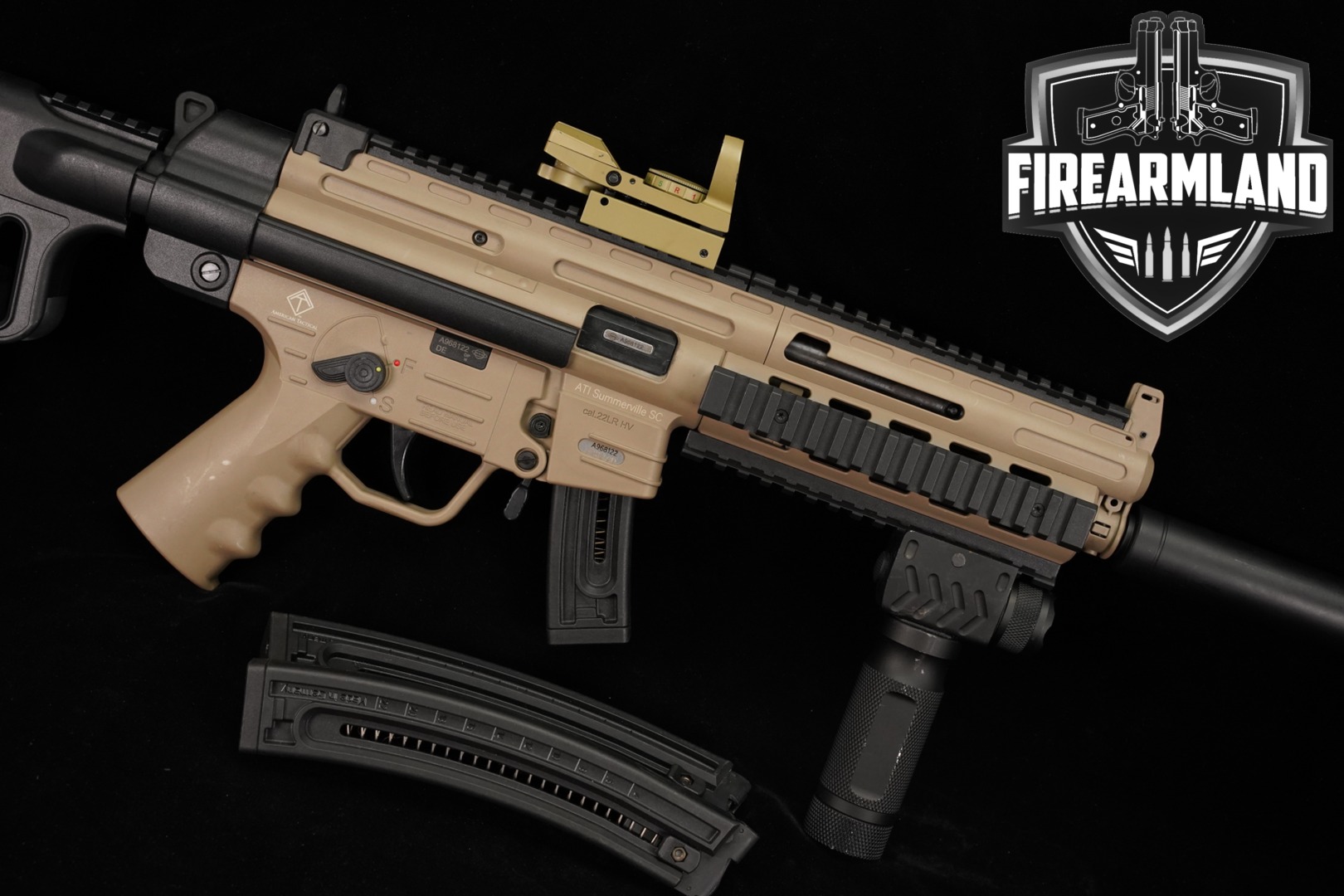 German Sport Guns (GSG) GSG-16 .22 LR Two-Tone Black & FDE in Very Good Condition Thumbnail