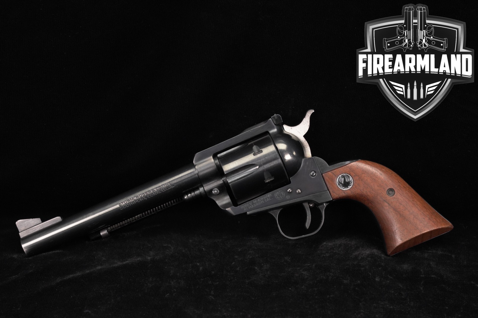 Ruger Blackhawk Old Model, Three-Screw 41 Rem Magnum 6.5" Blued-img-0