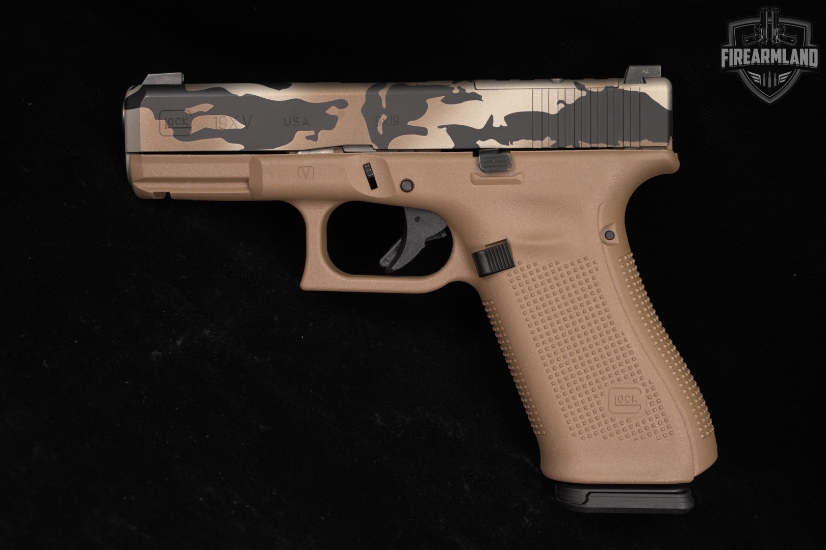 Glock 19X MOS G19X V Series 9mm 4.02" Coyote Tan +ORIG CASE-img-3