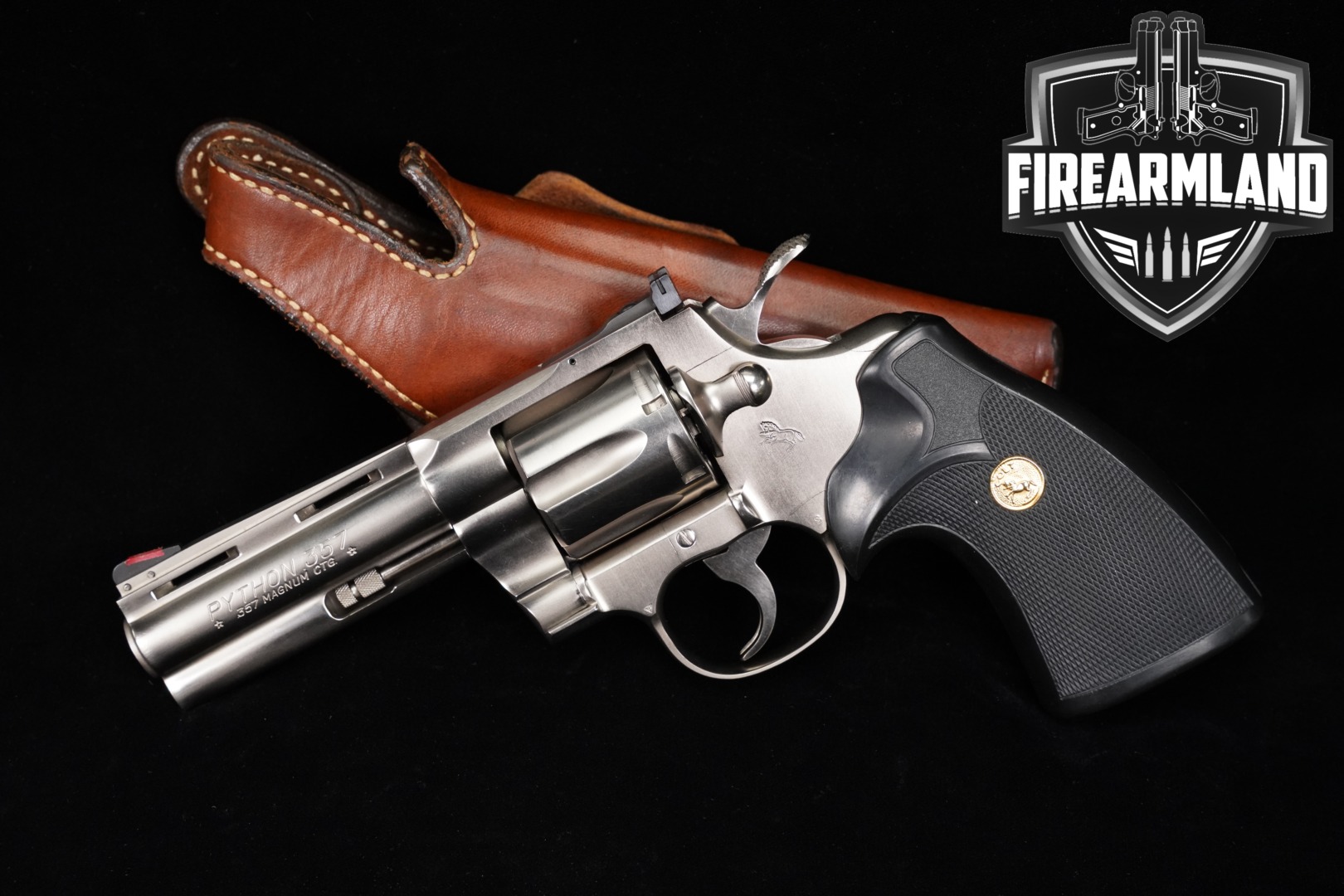 1982 Colt Python .357 Mag. Satin Stainless in Very Good Condition Thumbnail