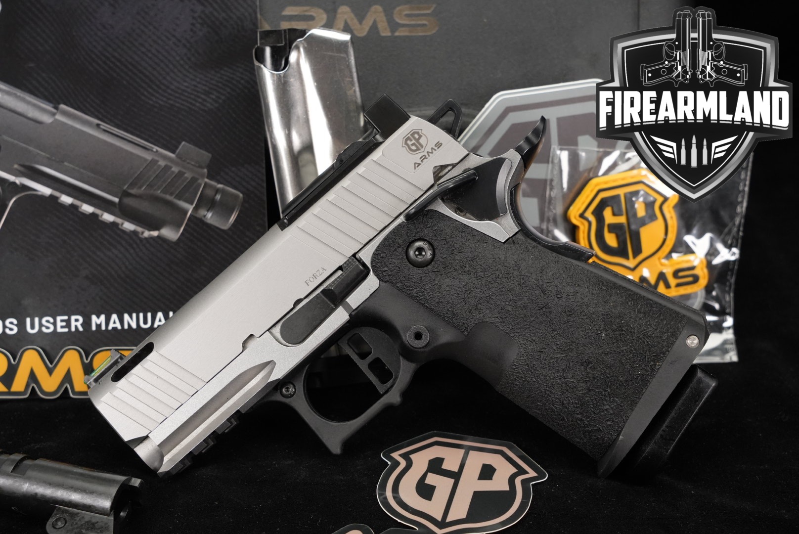 GP Arms LLC Forza DS3 3.1 Ported 9mm Luger Silver in Excellent Condition Thumbnail