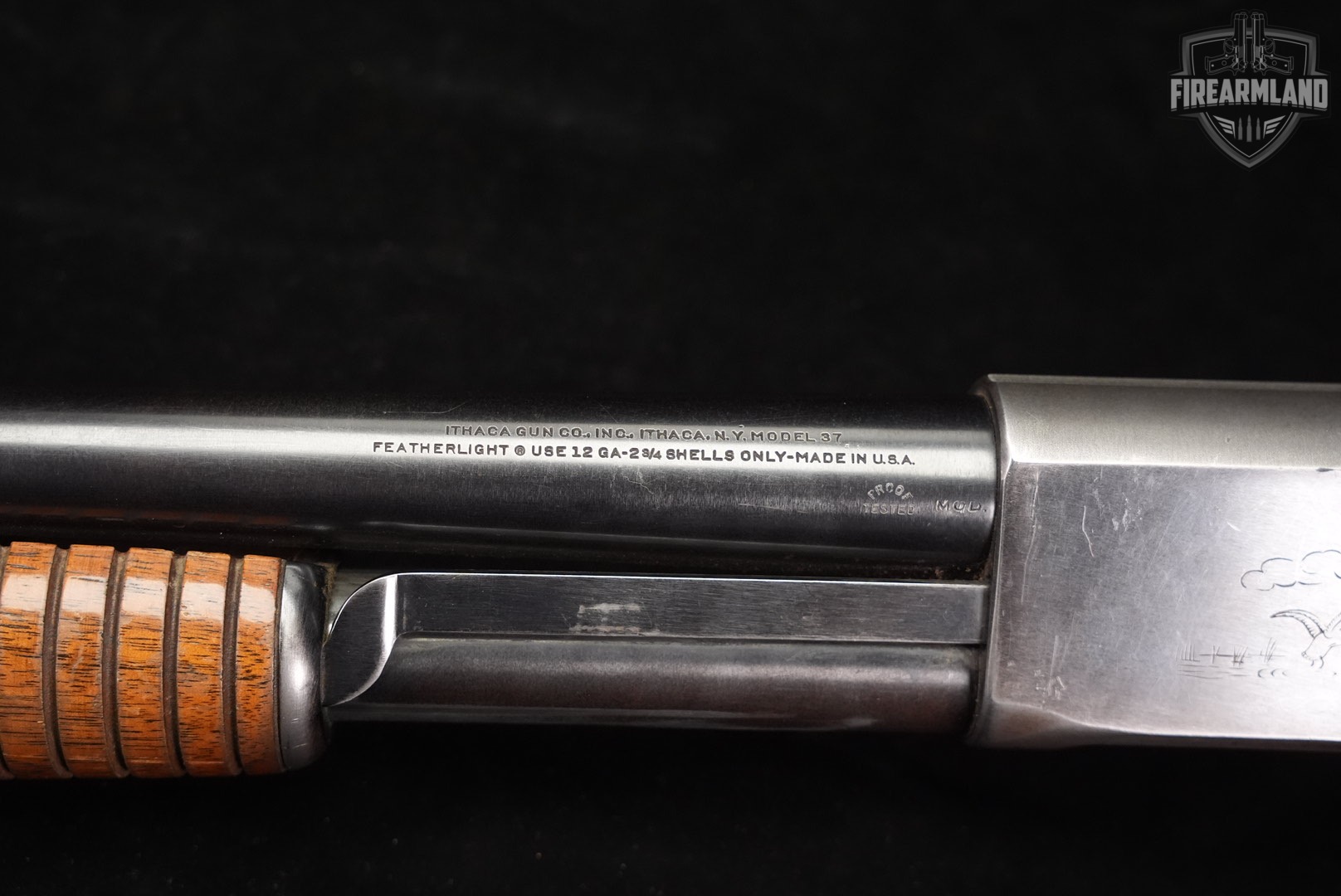 Ithaca Model 37 Featherlight 12-Gauge 28" Blued & Walnut M37 Slam-Fire-img-18
