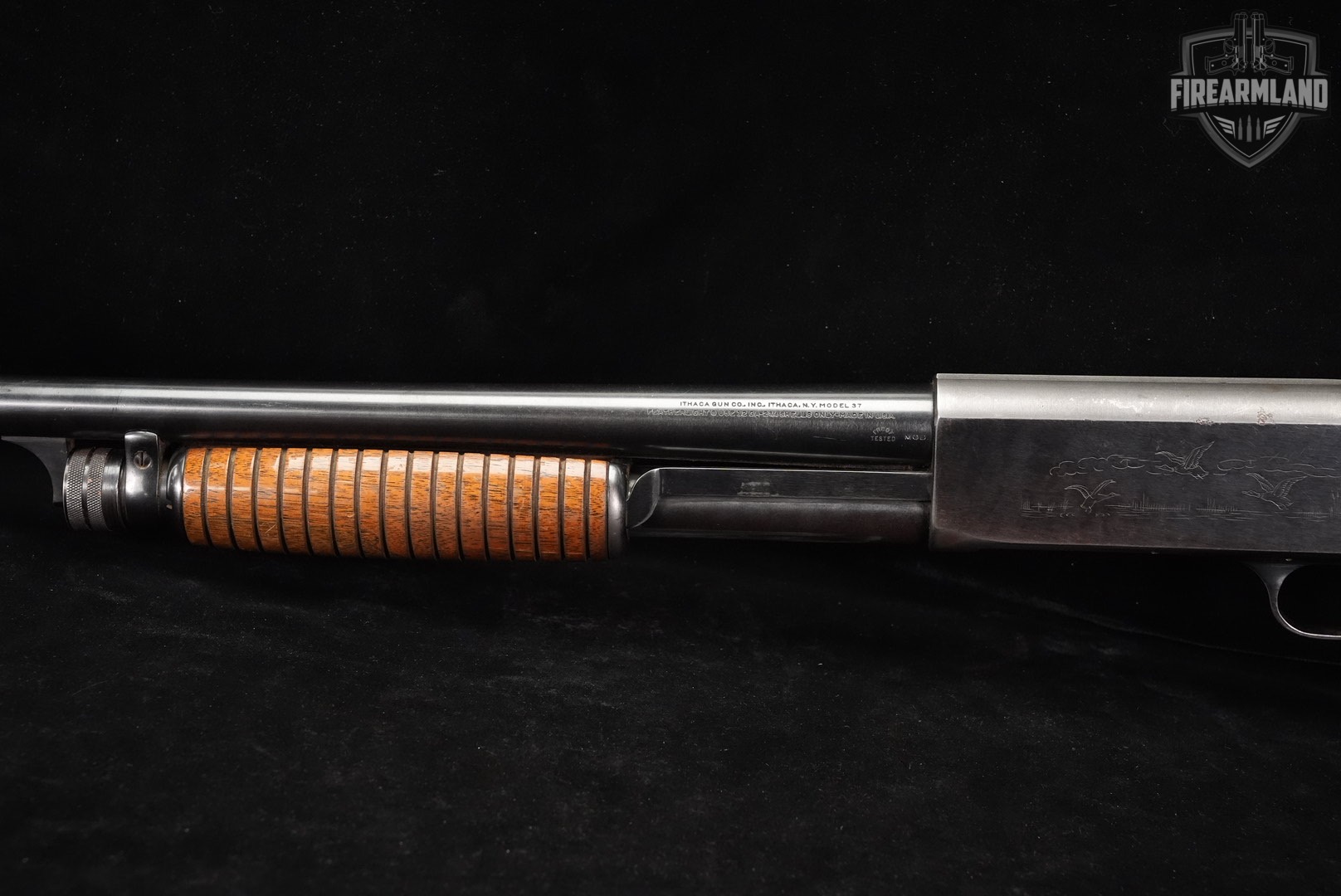 Ithaca Model 37 Featherlight 12-Gauge 28" Blued & Walnut M37 Slam-Fire-img-8