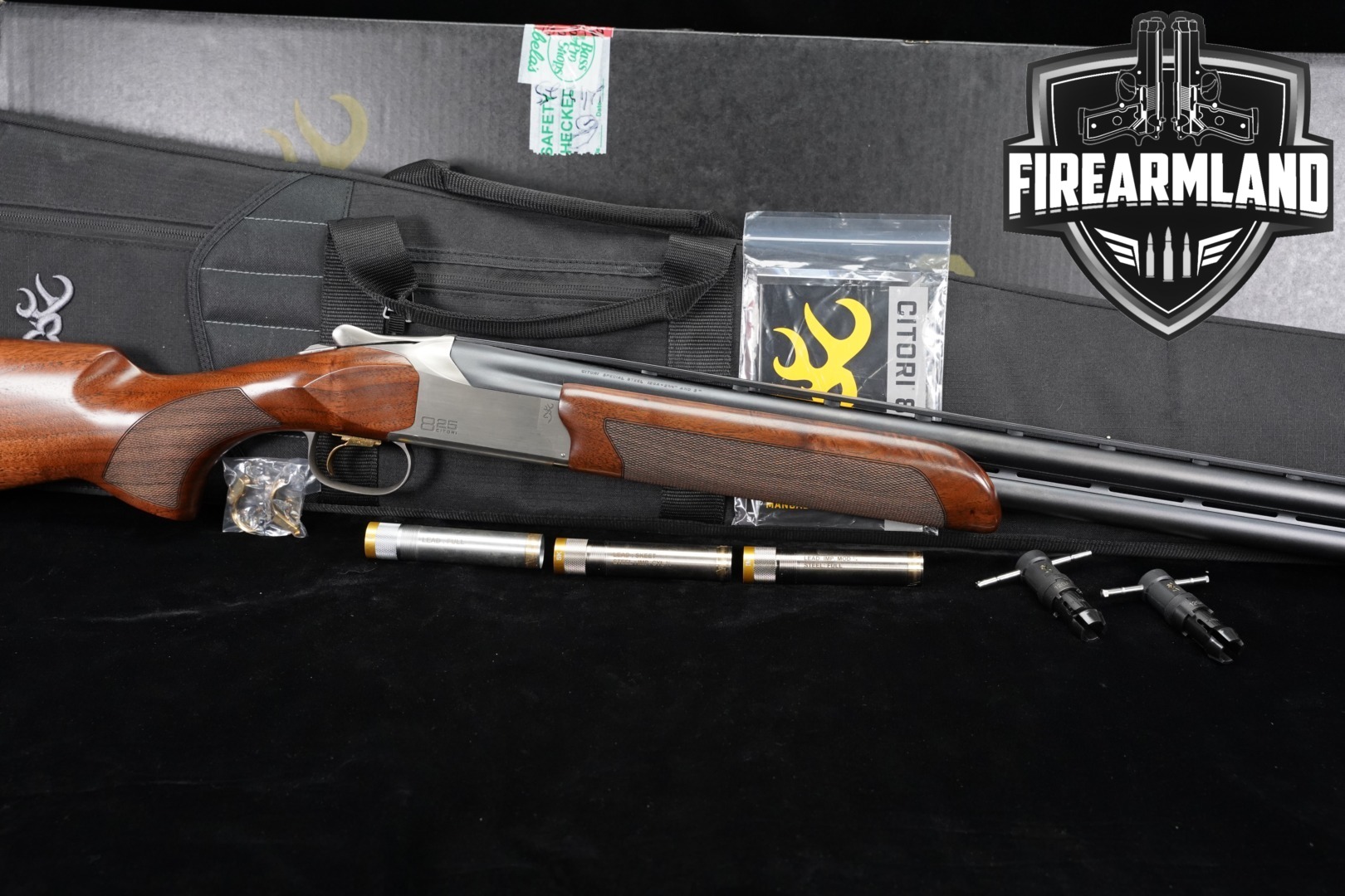 Browning Citori 825 Sporting 12 Gauge Two-Tone Silver & Blued in Excellent Condition Thumbnail