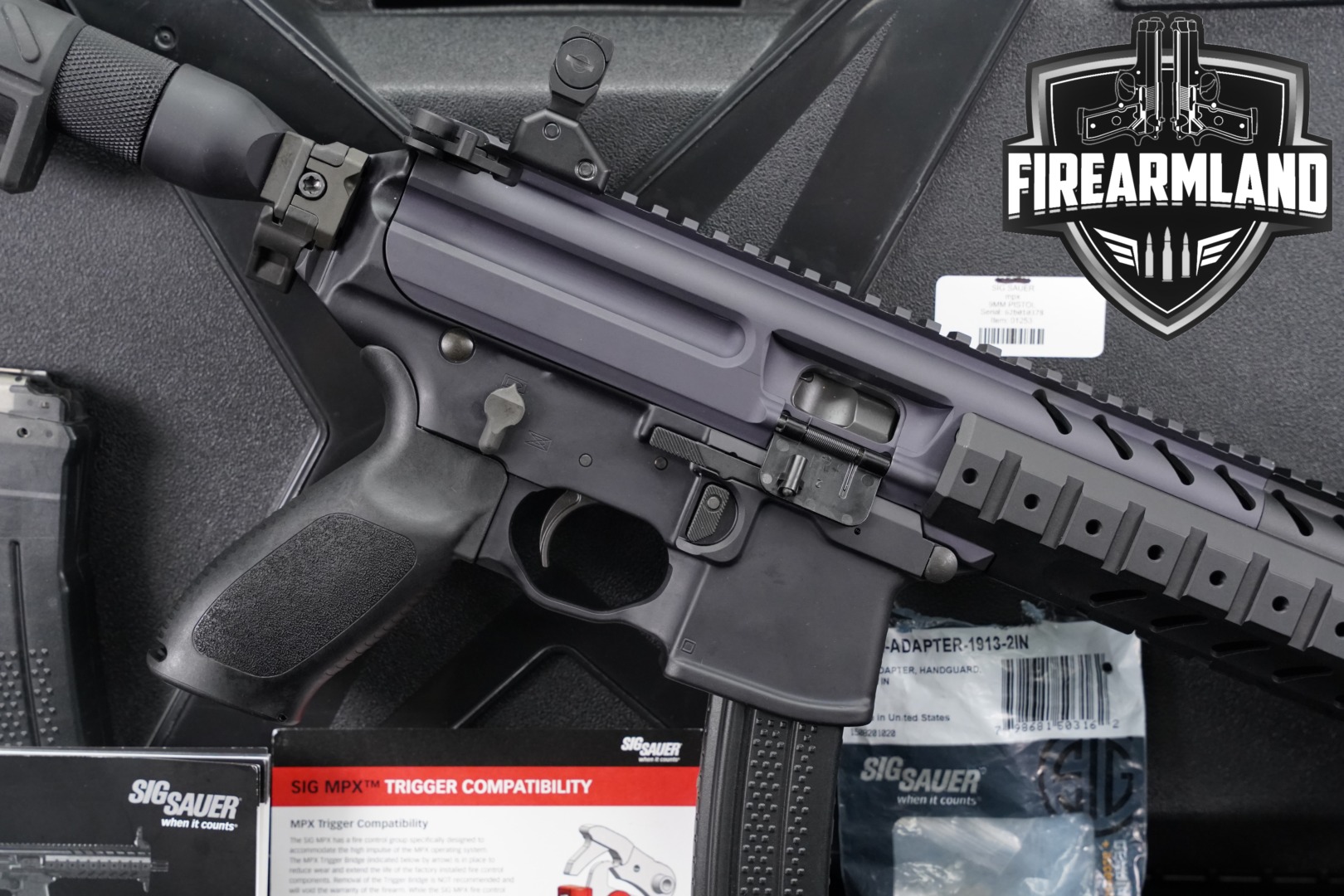 Sig Sauer MPX P-PSB 9mm Luger Black in Very Good Condition Thumbnail