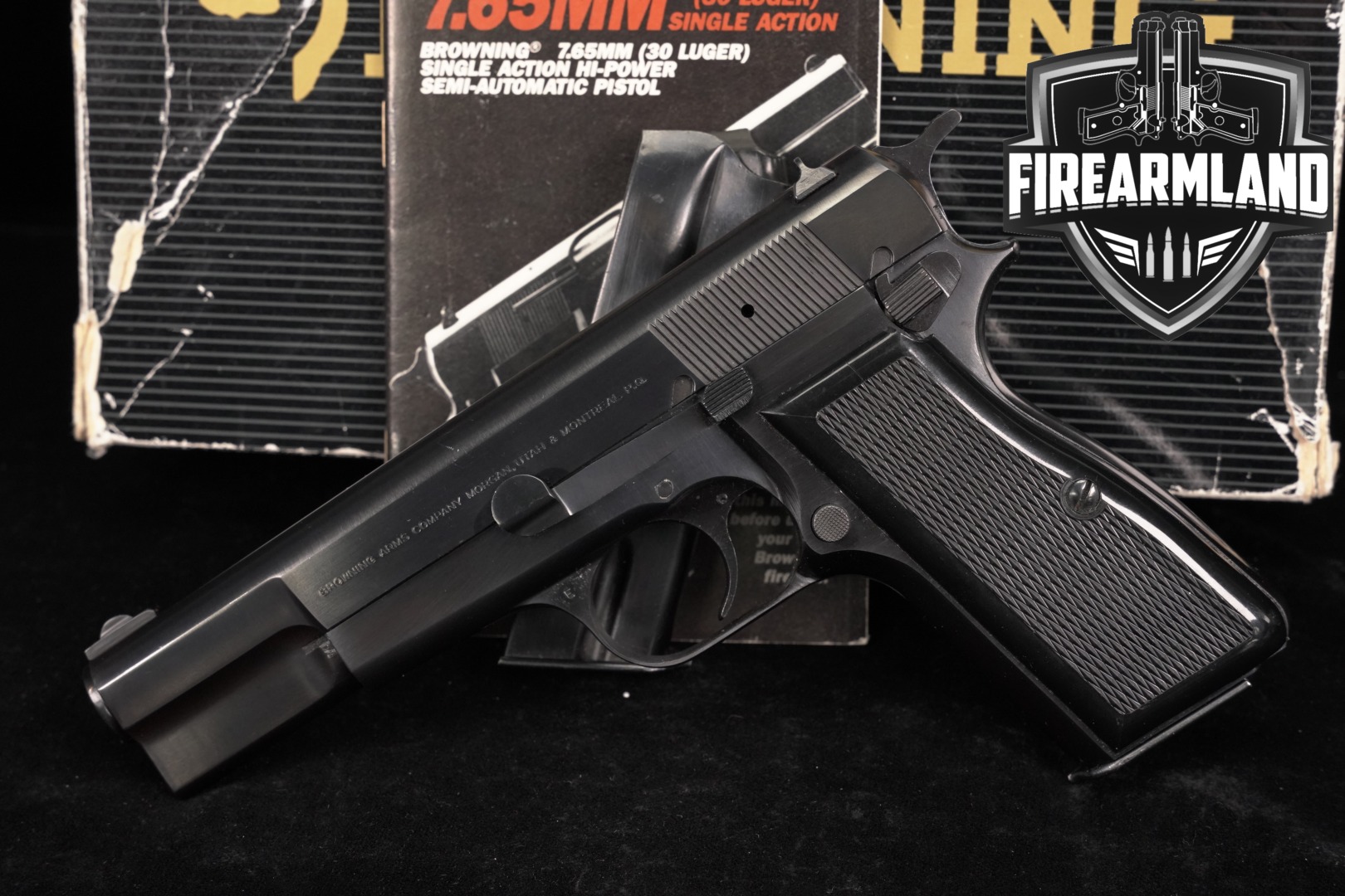 1981 Browning Hi-Power Standard Pre-Mark II 30 Luger Hipower +ORIG BOX-img-0