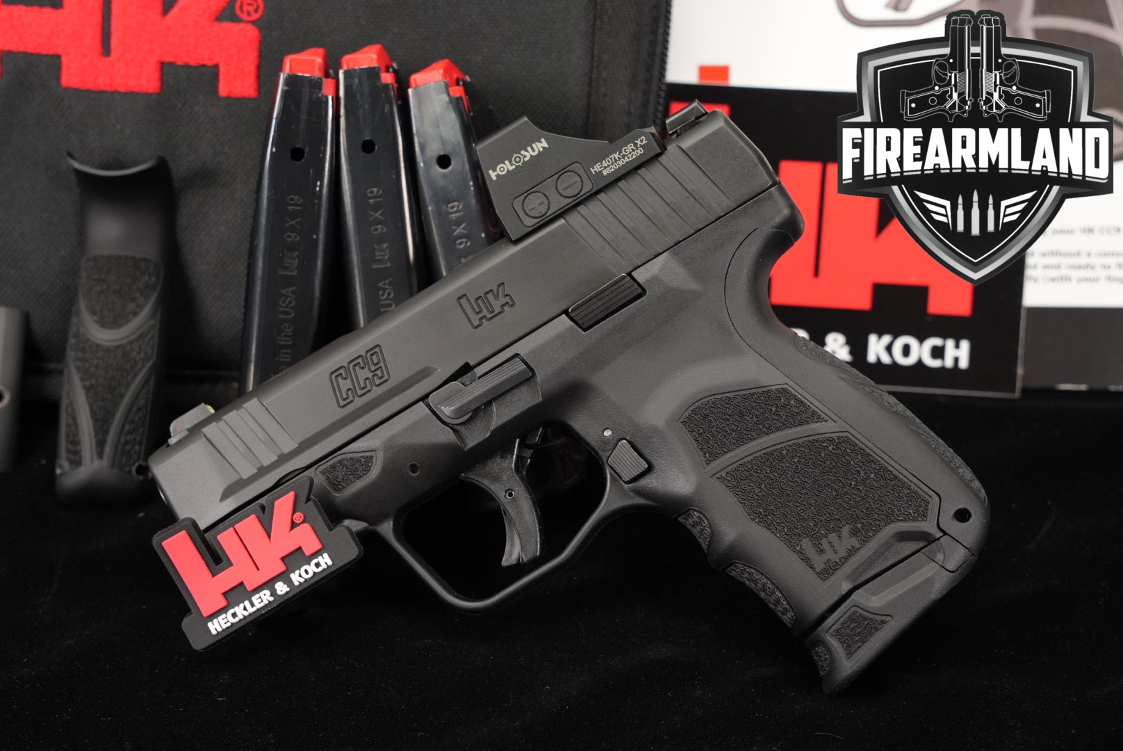 Heckler & Koch (H&K, HK) CC9 OR (Optics Ready) 9mm Luger Black in Very Good Condition Thumbnail