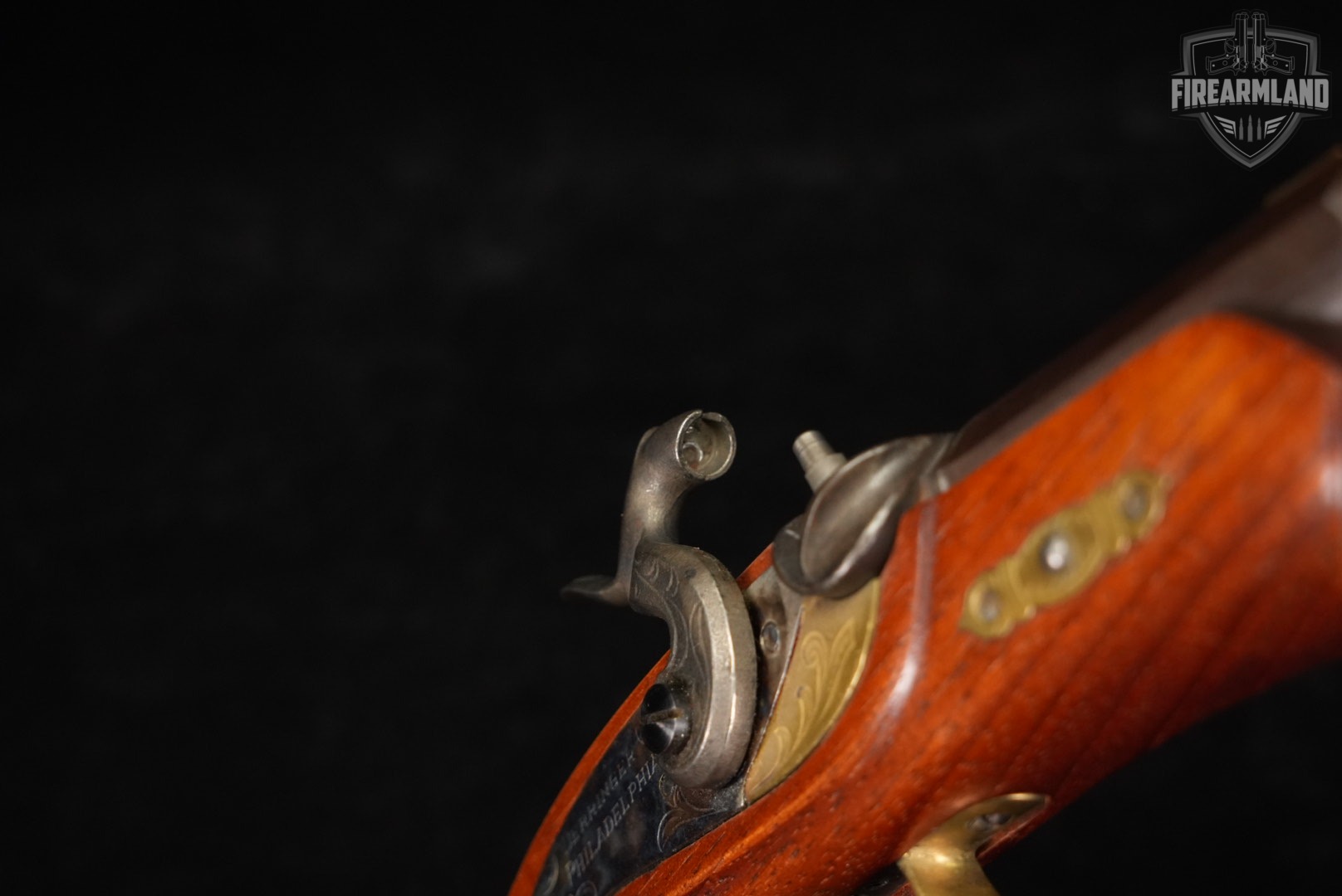 Dikar Philadelphia Derringer 45 Caliber 3" Case-Hardened & Hardwood OCTAGON-img-11