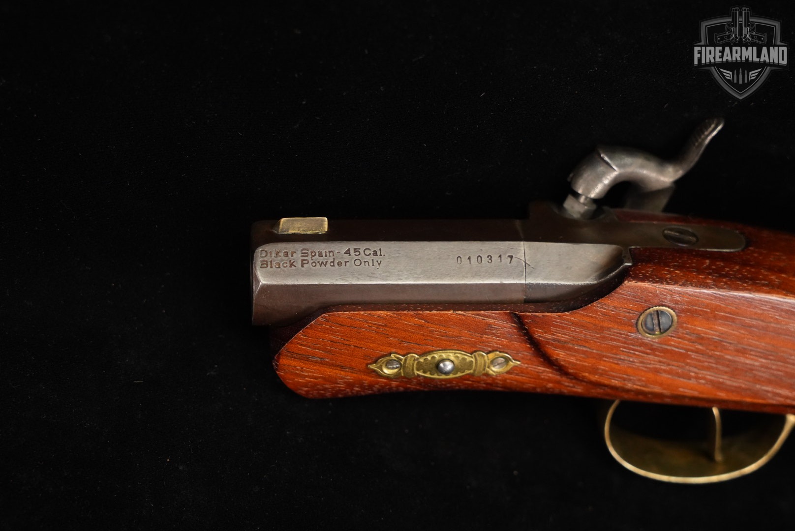 Dikar Philadelphia Derringer 45 Caliber 3" Case-Hardened & Hardwood OCTAGON-img-12