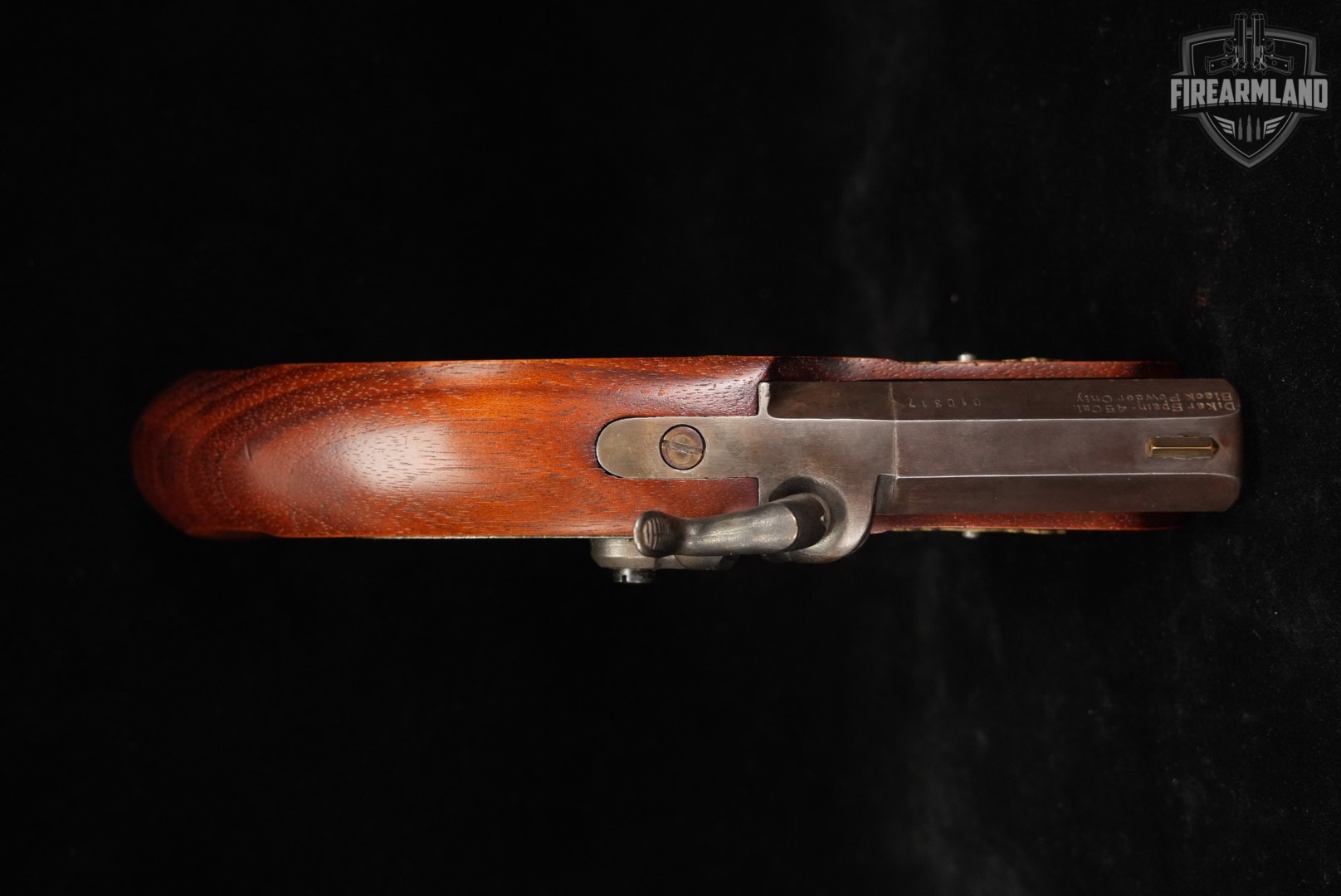 Dikar Philadelphia Derringer 45 Caliber 3" Case-Hardened & Hardwood OCTAGON-img-5