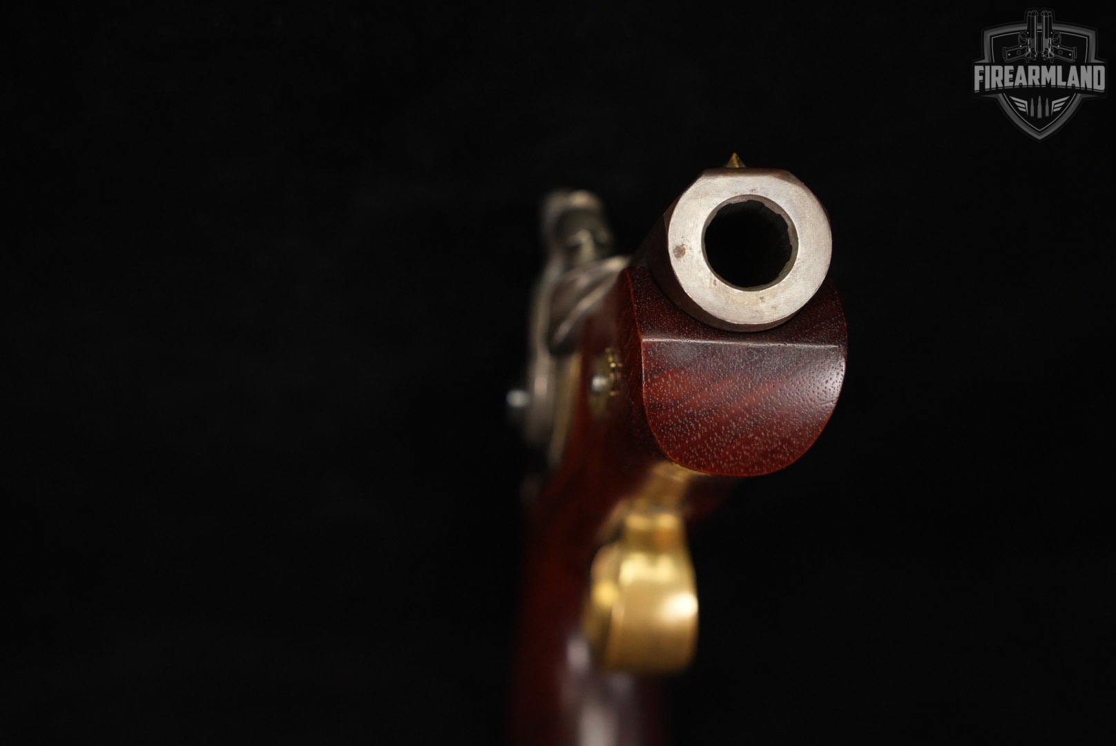 Dikar Philadelphia Derringer 45 Caliber 3" Case-Hardened & Hardwood OCTAGON-img-9
