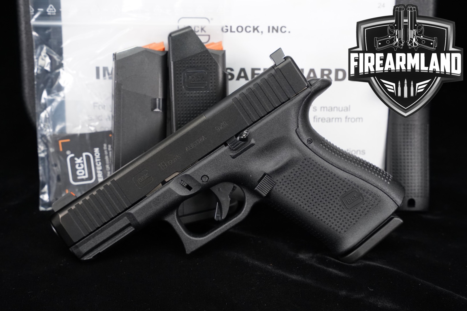 Glock Glock 19 Gen5 MOS 9mm Luger Black in Excellent Condition Thumbnail