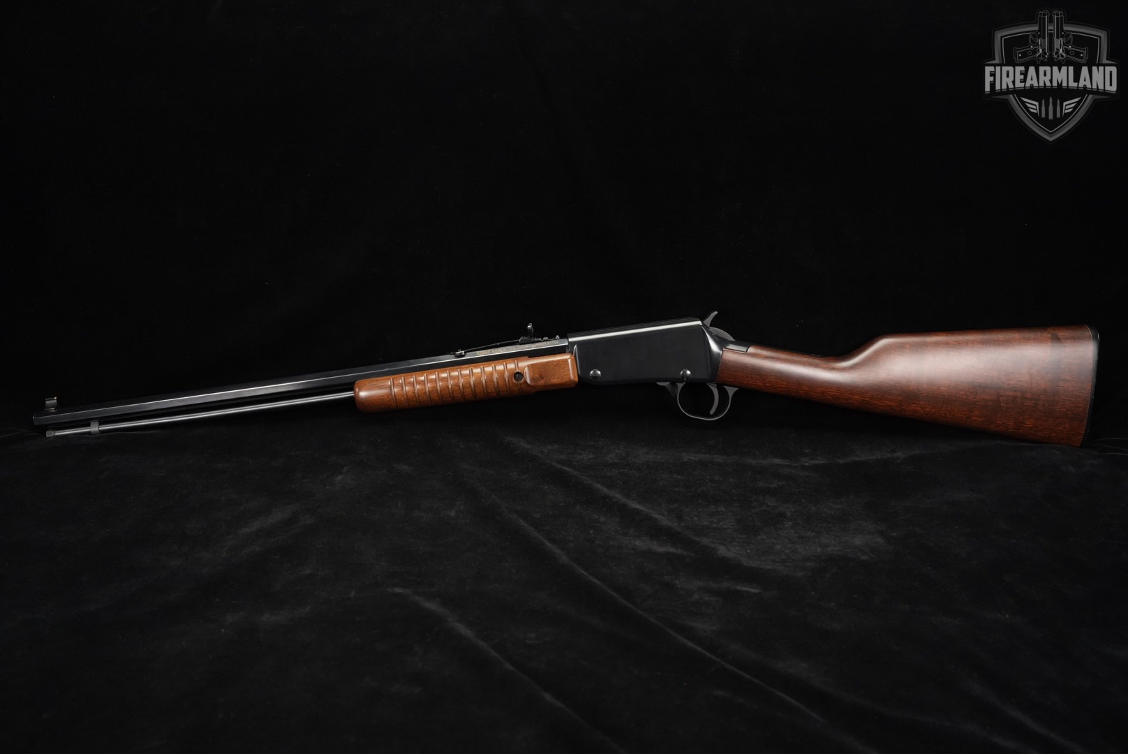 Henry Pump Action Octagon 22 Magnum / WMR 20.5" Blued & Walnut H003-TM-img-2