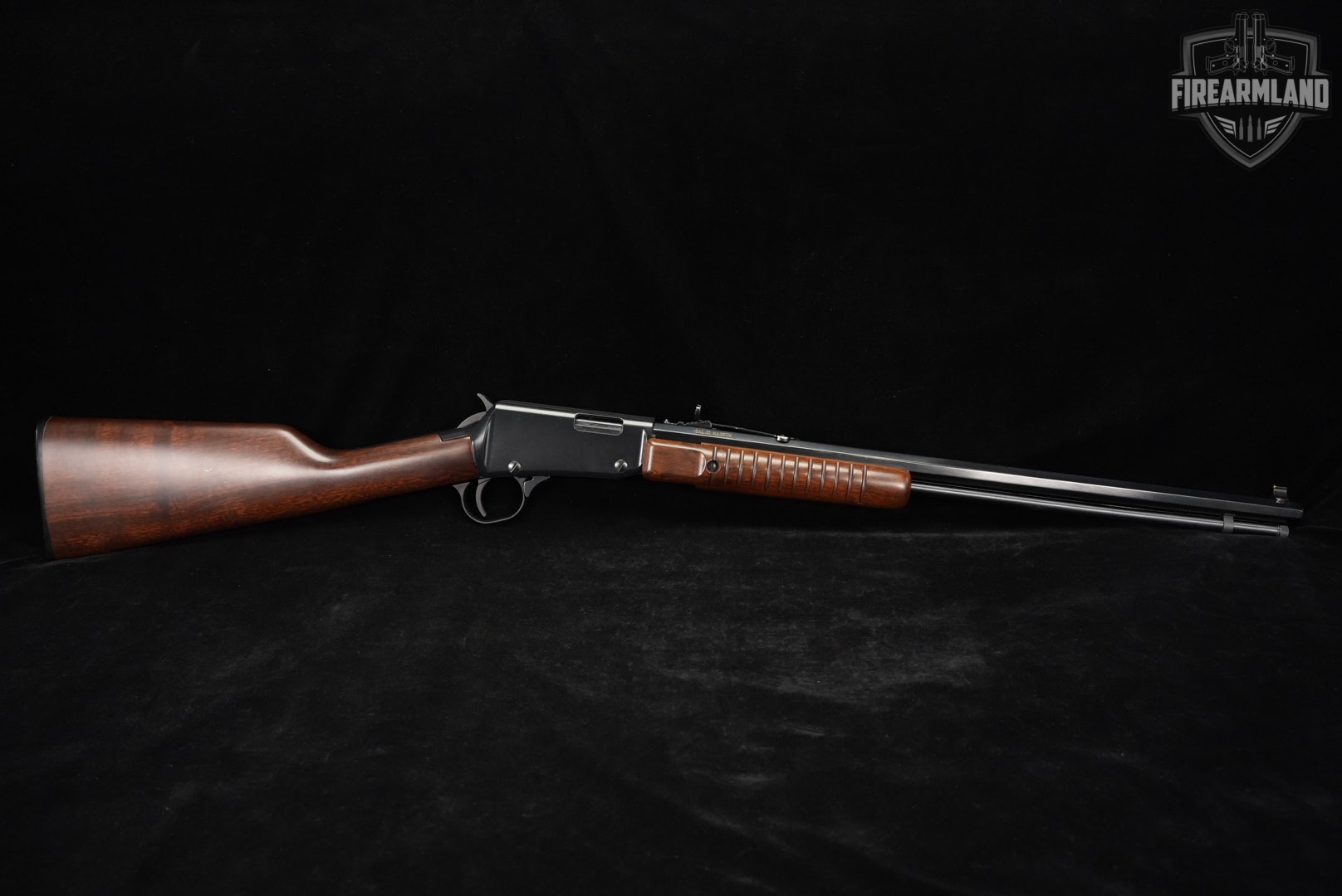 Henry Pump Action Octagon 22 Magnum / WMR 20.5" Blued & Walnut H003-TM-img-3