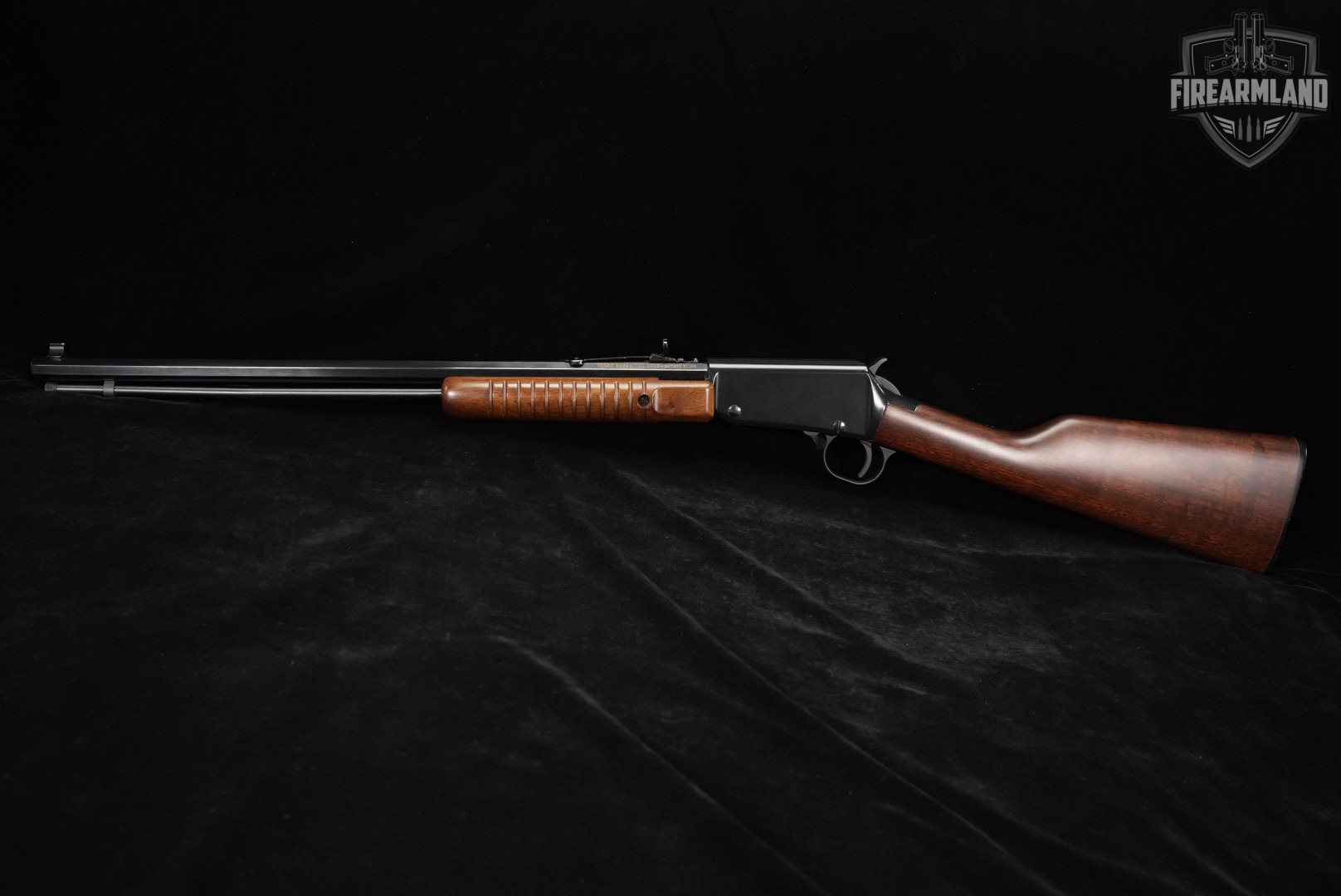 Henry Pump Action Octagon 22 Magnum / WMR 20.5" Blued & Walnut H003-TM-img-7