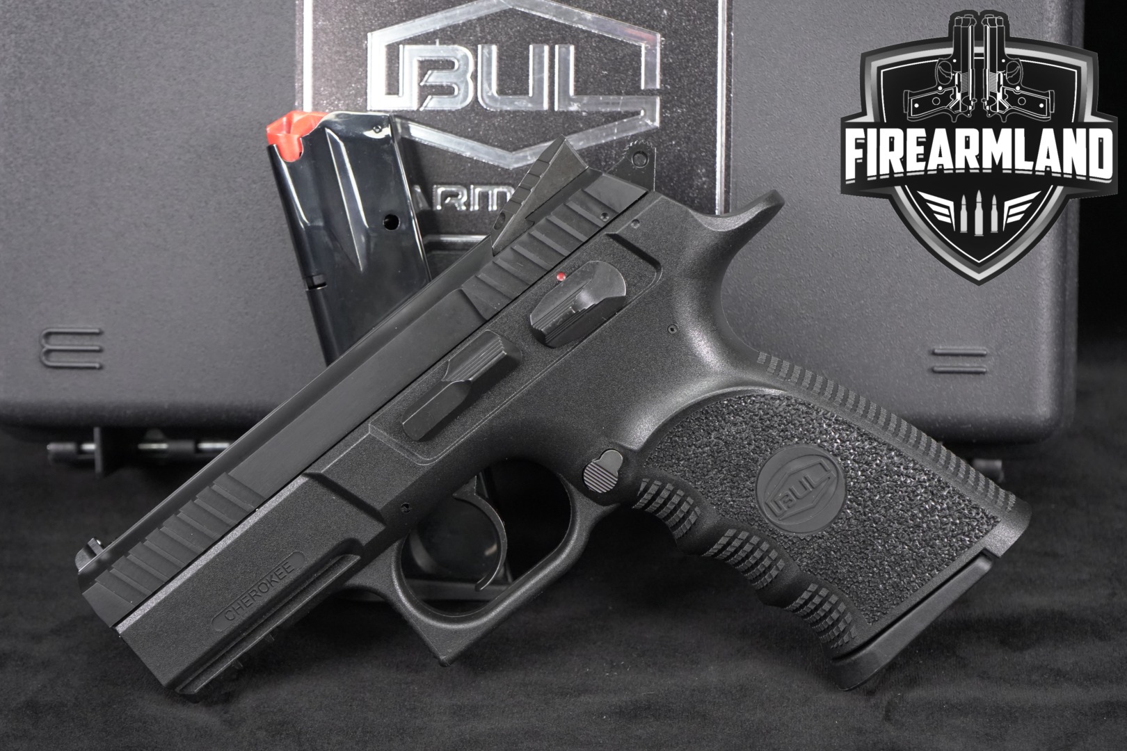 BUL Armory Cherokee Compact 9mm Luger Black in Excellent Condition Thumbnail