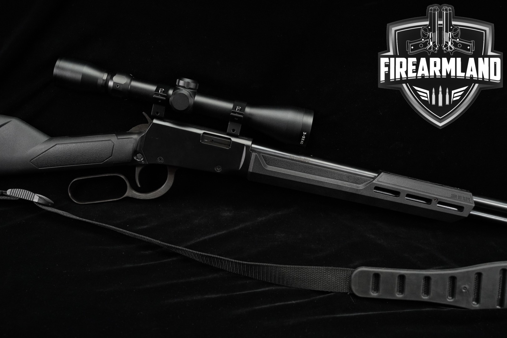 Rossi Rio Bravo 22 WMR 20" Blued & Synthetic +SCOPE-img-0