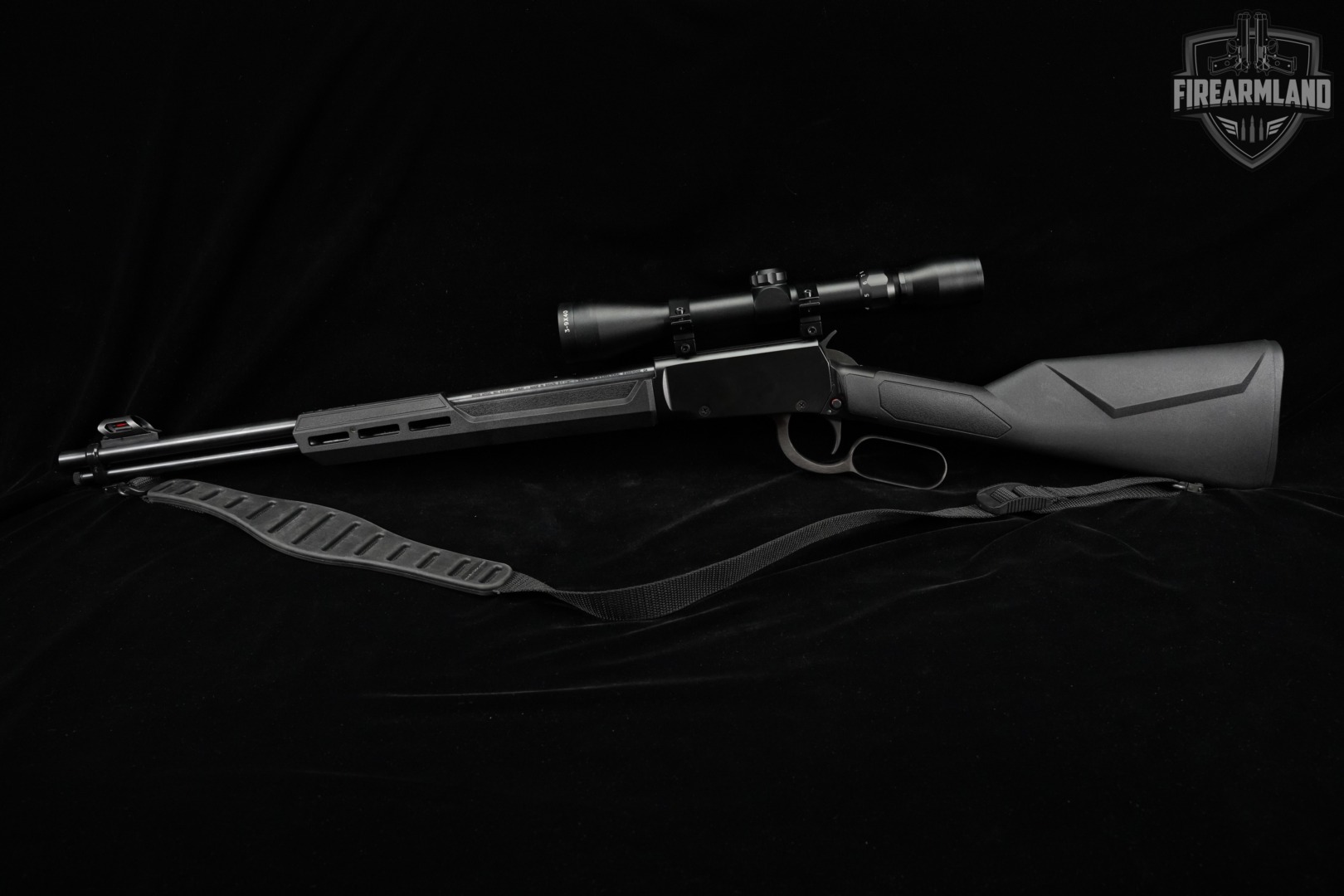 Rossi Rio Bravo 22 WMR 20" Blued & Synthetic +SCOPE-img-2