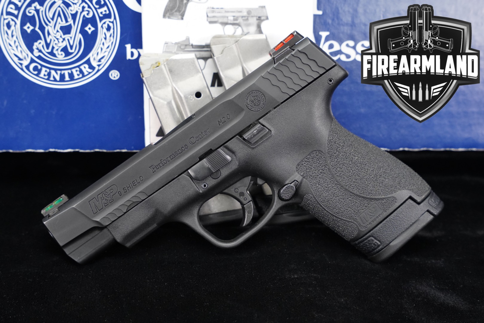 Smith & Wesson (S&W) M&P 9 Shield Performance Center, M2.0 9mm Luger Black in Excellent Condition Thumbnail
