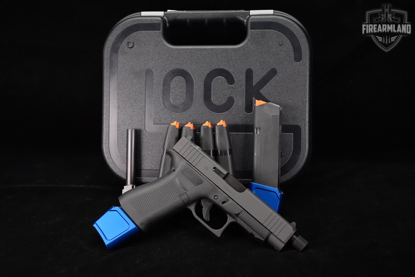 Glock 48 MOS G48 9mm 4.7 Two-Tone Grey +6 MAGS & ORIG CASE-img-2