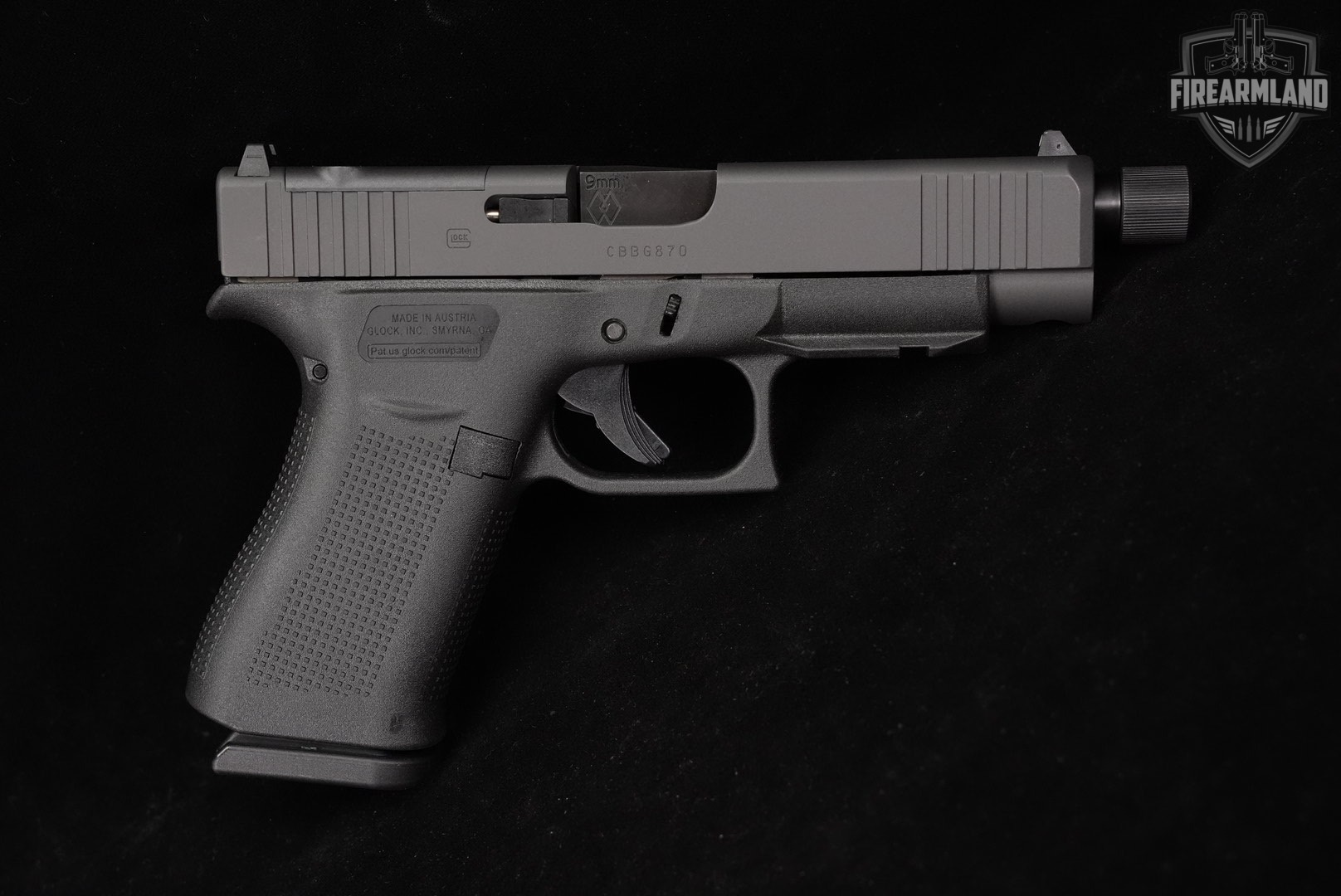 Glock 48 MOS G48 9mm 4.7 Two-Tone Grey +6 MAGS & ORIG CASE-img-3