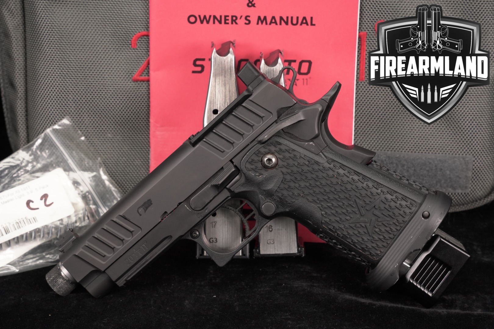 Staccato C2 DPO 9mm Optics-Ready 4.5" STI THREADED +3 MAGS & ORIG CASE-img-0