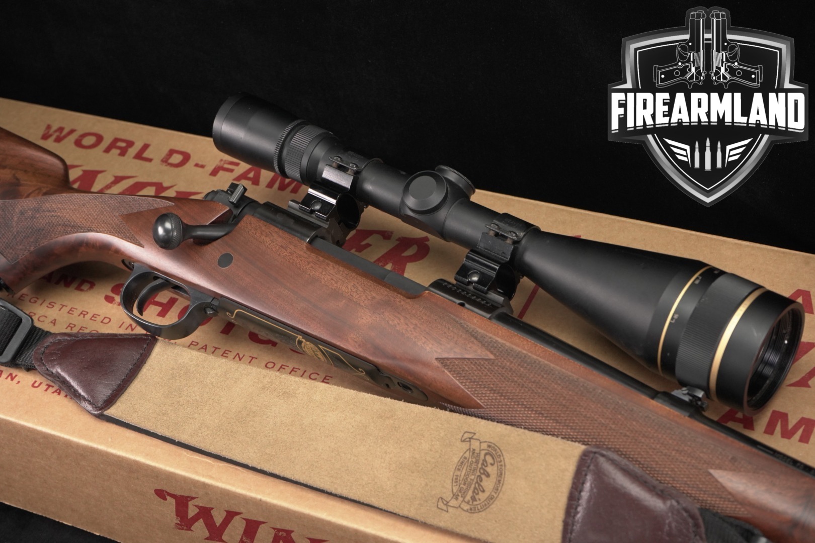 2011 Winchester Repeating Arms Model 70 Sporter, Cabela's 50th Anniversary (1961-2011) Limited Edition, 1 of 750 .300 Win. Mag. Blued & Walnut in Very Good Condition Thumbnail