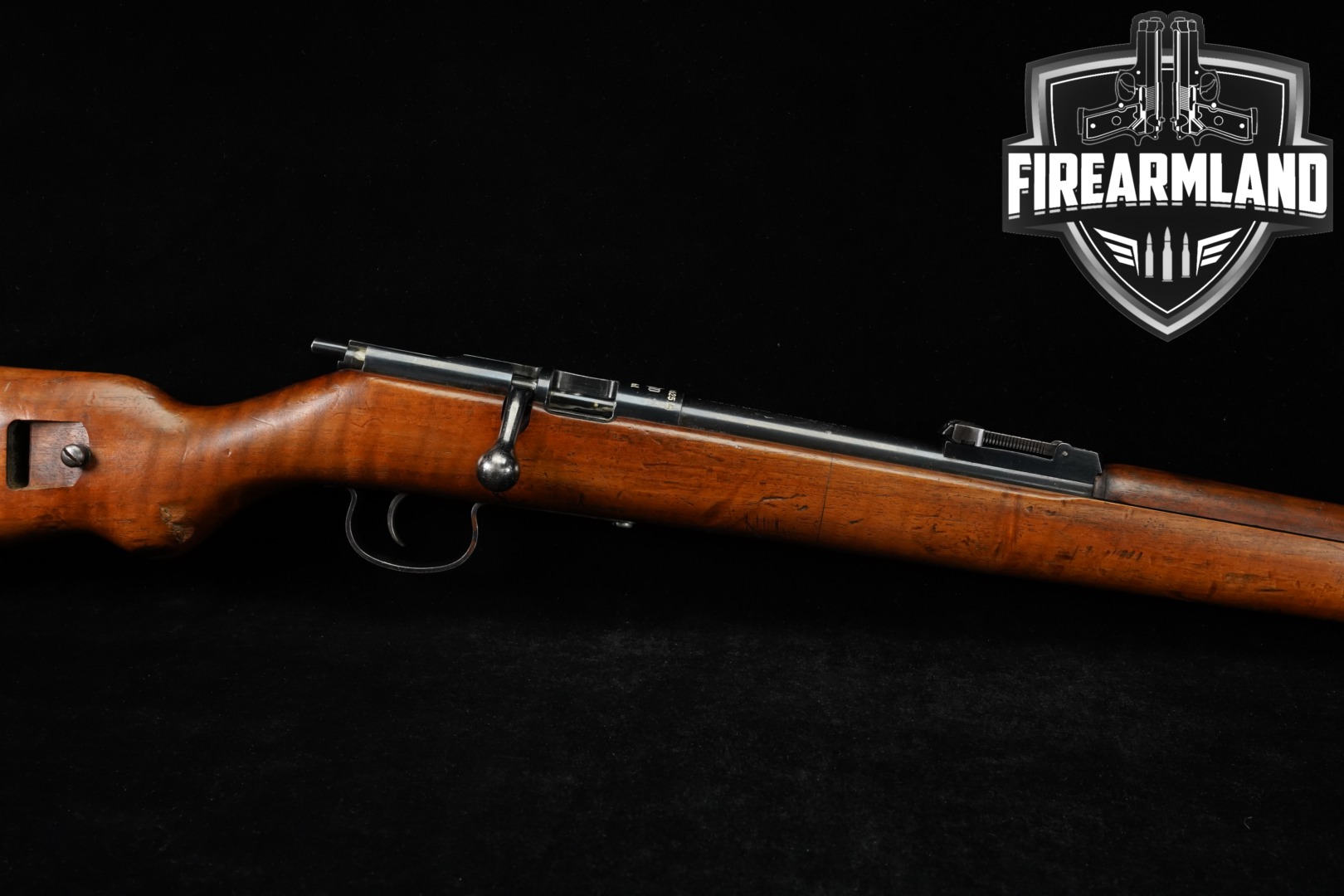 1936-1939 BSW Mod. W 625 B SA Gruppe Kurpfalz property-marked .22 LR Blued & Hardwood in Good Condition Thumbnail