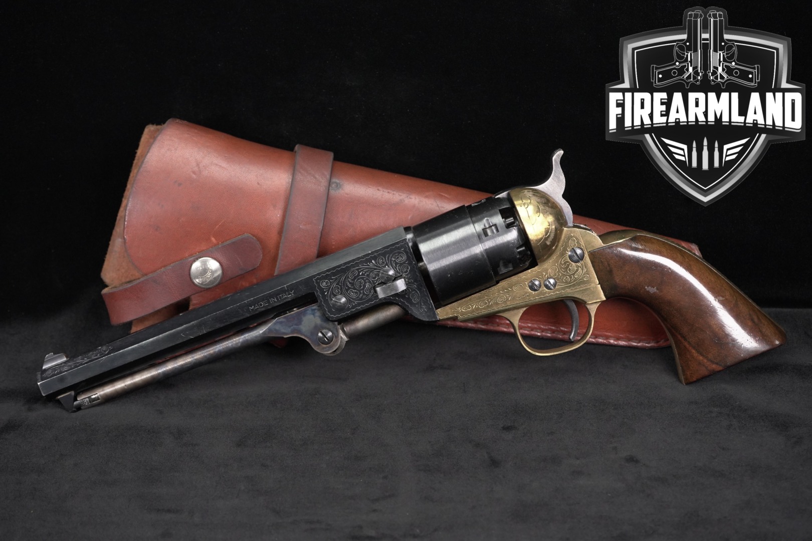 1979 F.lli Pietta Model 1851 Old Model Army .44 Blued in Good Condition Thumbnail