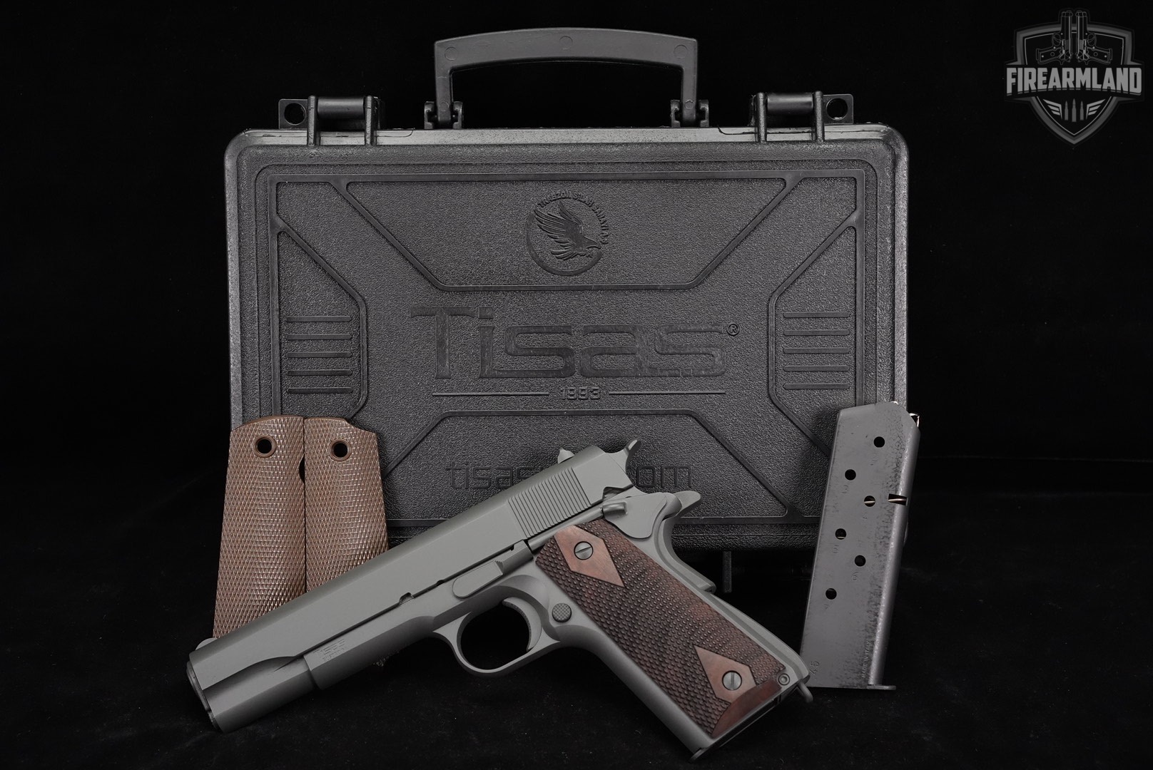 Tisas M1911 A1 GOVT 45 ACP 1911 5" Gray M1911A1 +2 MAGS & ORIG CASE-img-2