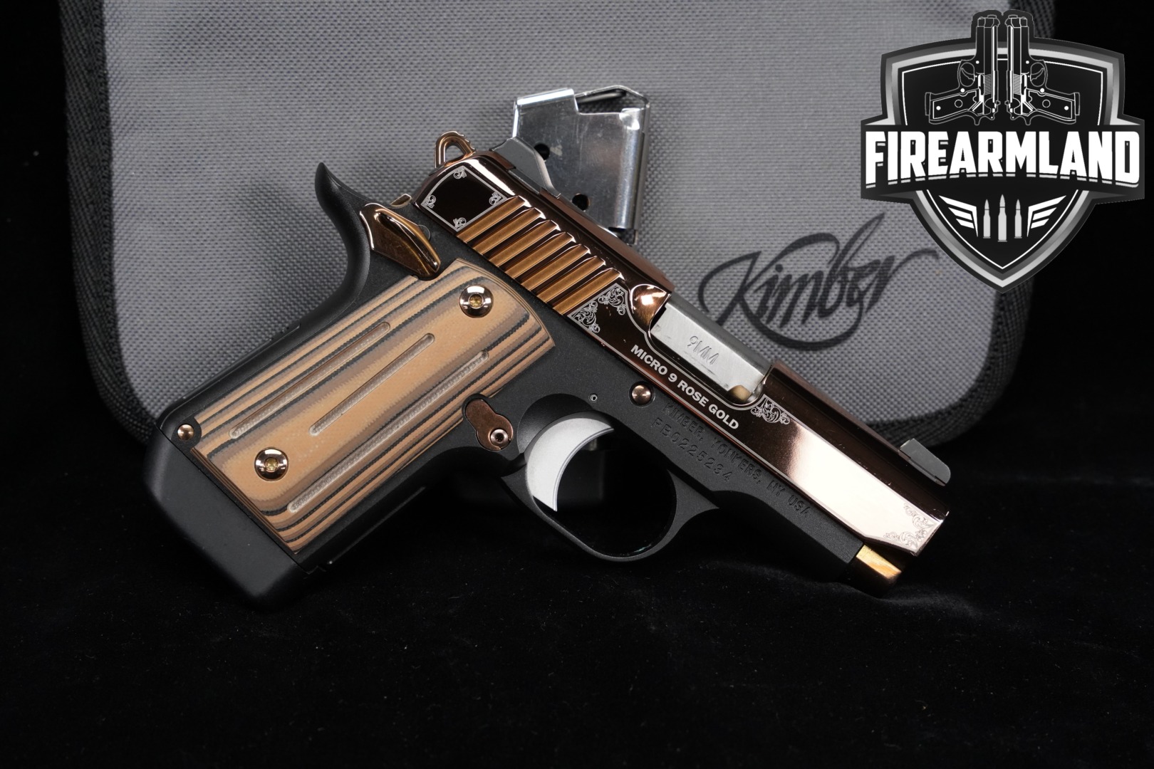 Kimber Micro 9 Rose Gold Special Edition 9mm Luger Two-Tone Rose Gold in Very Good Condition Thumbnail