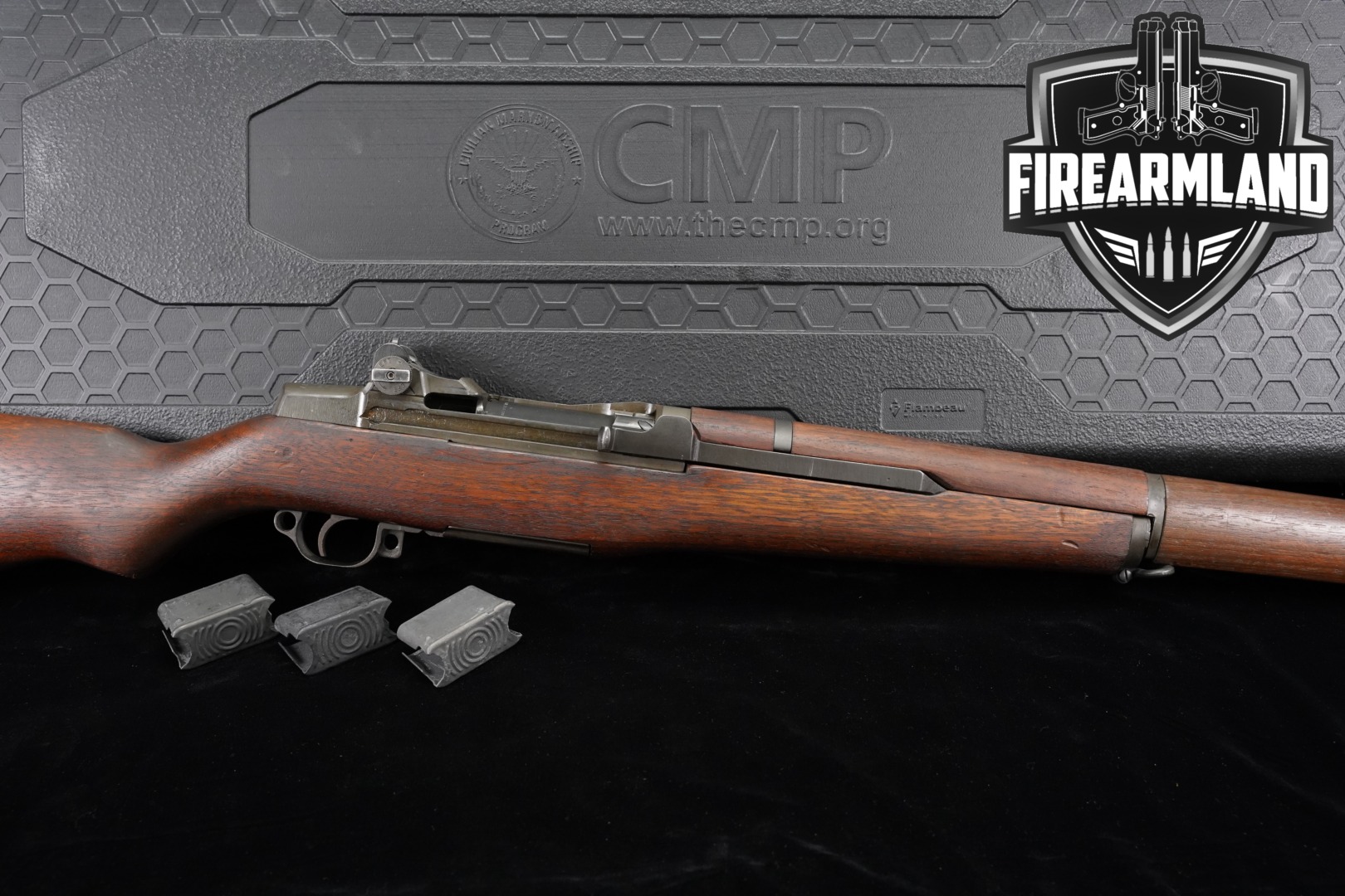 1943 Springfield Armory M1 Garand SA/SHM Arsenal Rebuild .30-06 Parkerized & Wood in Good Condition Thumbnail