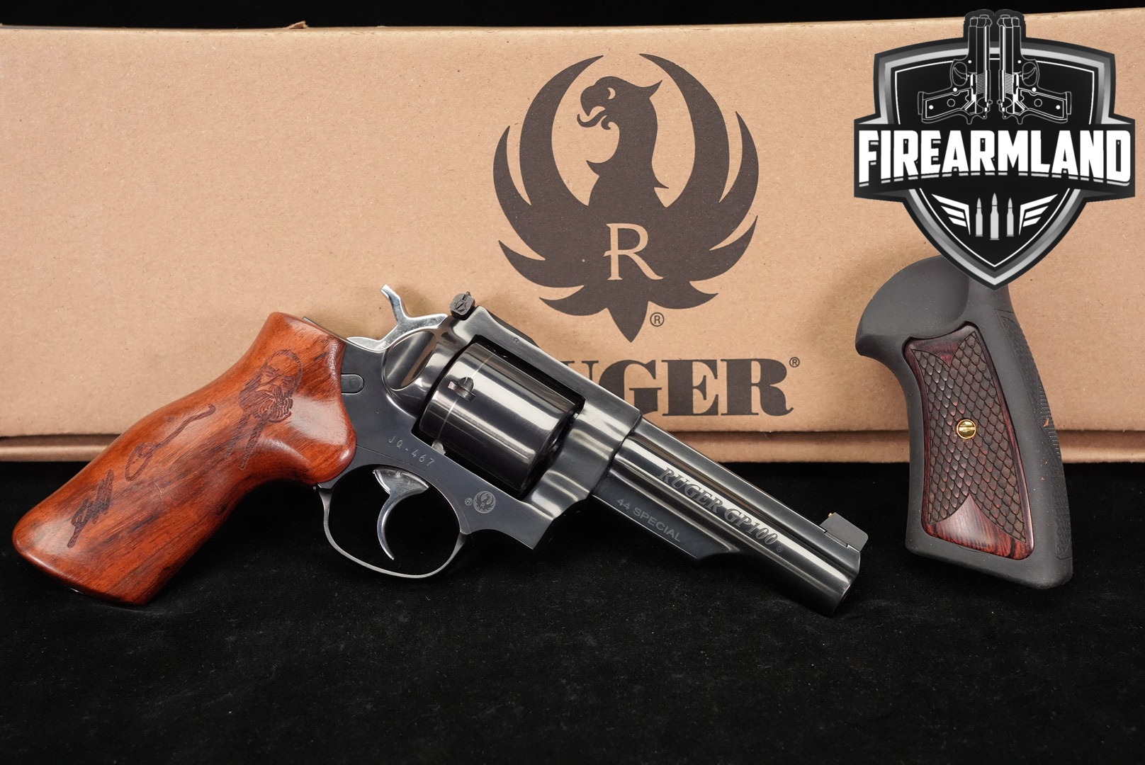 LIMITED Ruger GP100 Jeff Quinn Memorial, LIPSEY'S 4.2" GP 100 +CASE-img-0