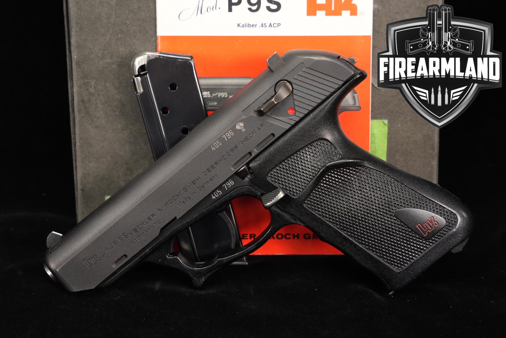 Heckler & Koch (H&K, HK) P9S .45 ACP Black in Excellent Condition Thumbnail