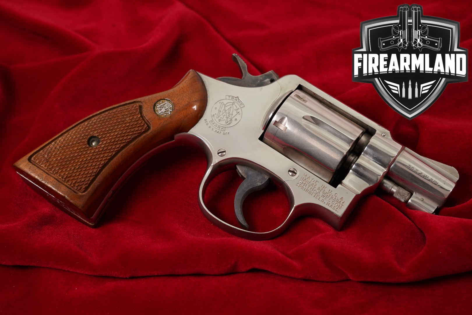 1963-1965 Smith & Wesson Model 10-5 S&W 38 Special 3" Nickel DA/SA-img-0