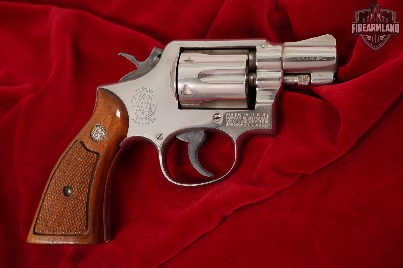 1963-1965 Smith & Wesson Model 10-5 S&W 38 Special 3" Nickel DA/SA-img-2