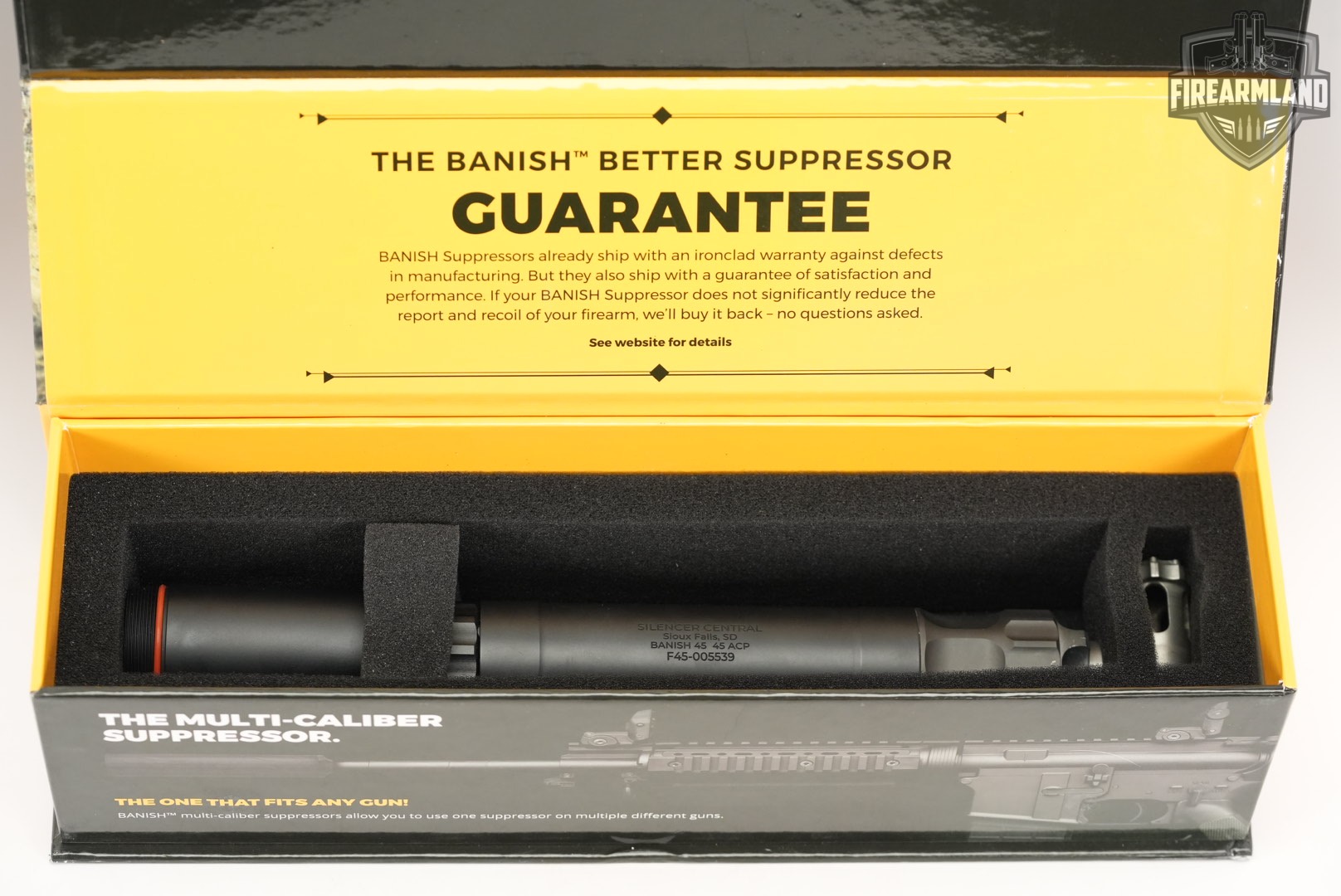 Silencer Central Banish-45 ACP 6.5" Suppressor Banish45 +ORIG BOX-img-9