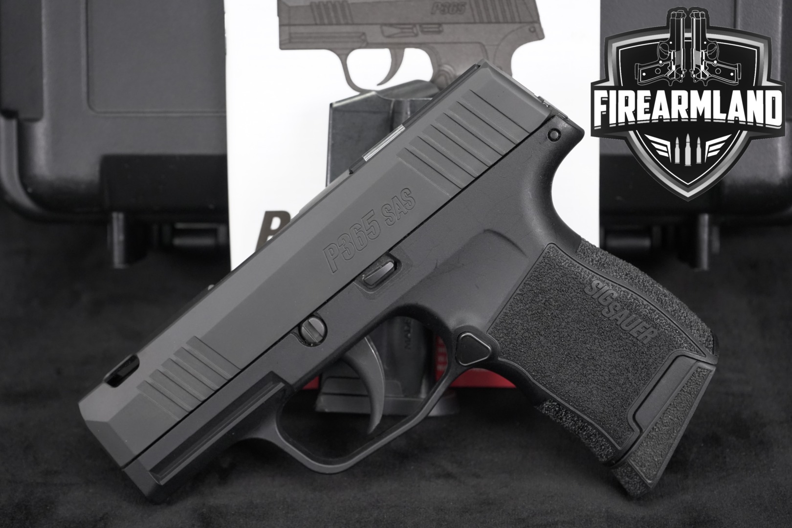Sig Sauer P365 SAS-C 9mm Luger Black in Very Good Condition Thumbnail