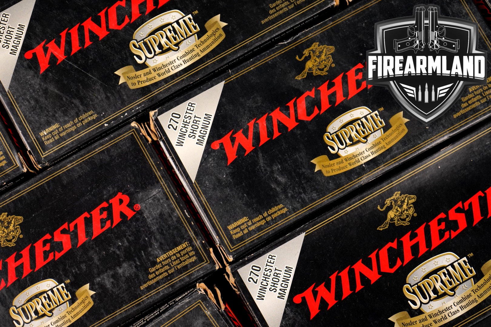 Winchester Repeating Arms 270 Winchester Short Magnum Ammunition .270 WSM in New - Old Stock Condition Thumbnail