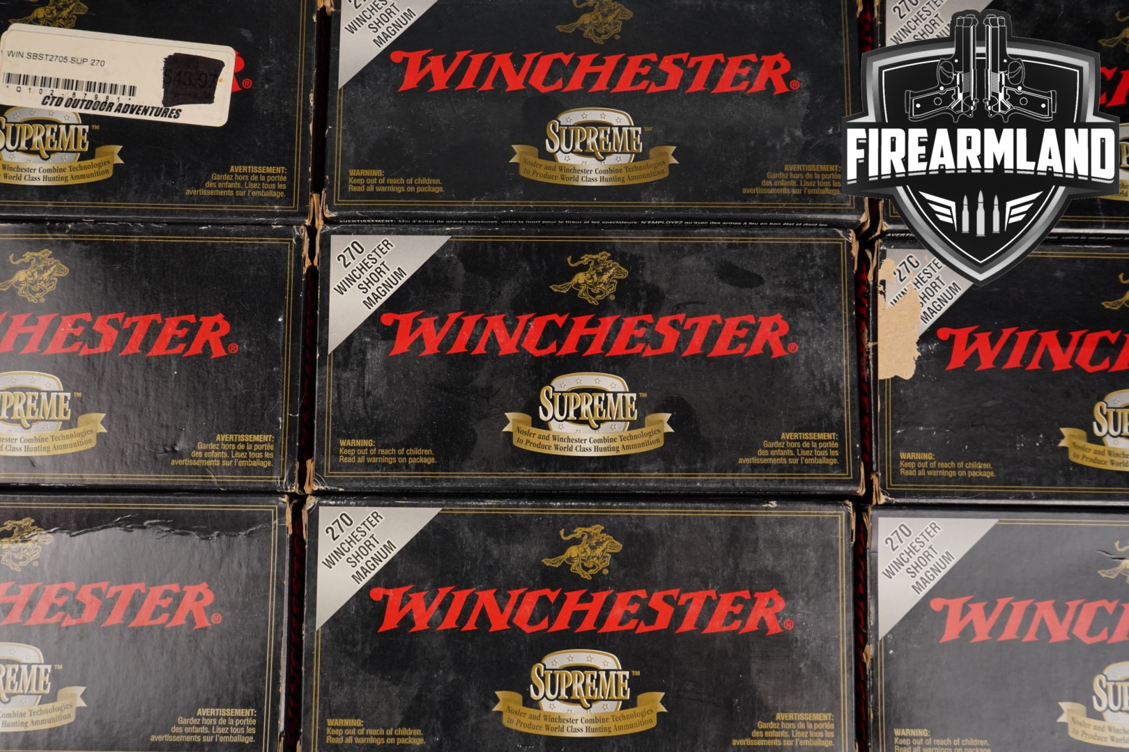 Winchester Repeating Arms 270 Winchester Short Magnum Ammunition .270 WSM in New - Old Stock Condition Thumbnail