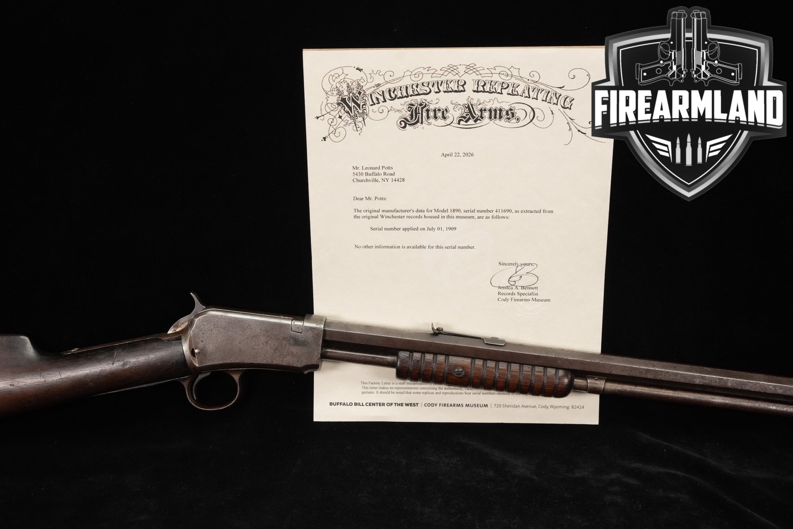 1909 Winchester Model 1890 Third Standard Grade 22 WRF M90 M1890 TAKEDOWN-img-0