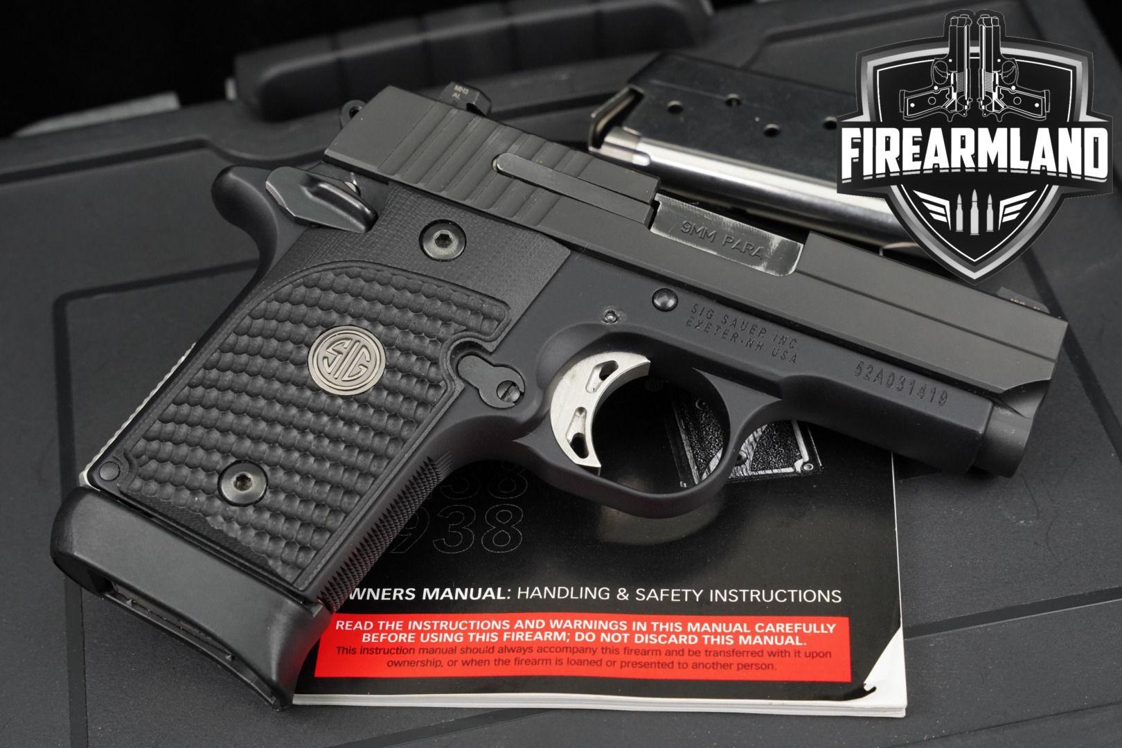 2012 Sig Sauer P938 9mm Luger Black in Very Good Condition Thumbnail