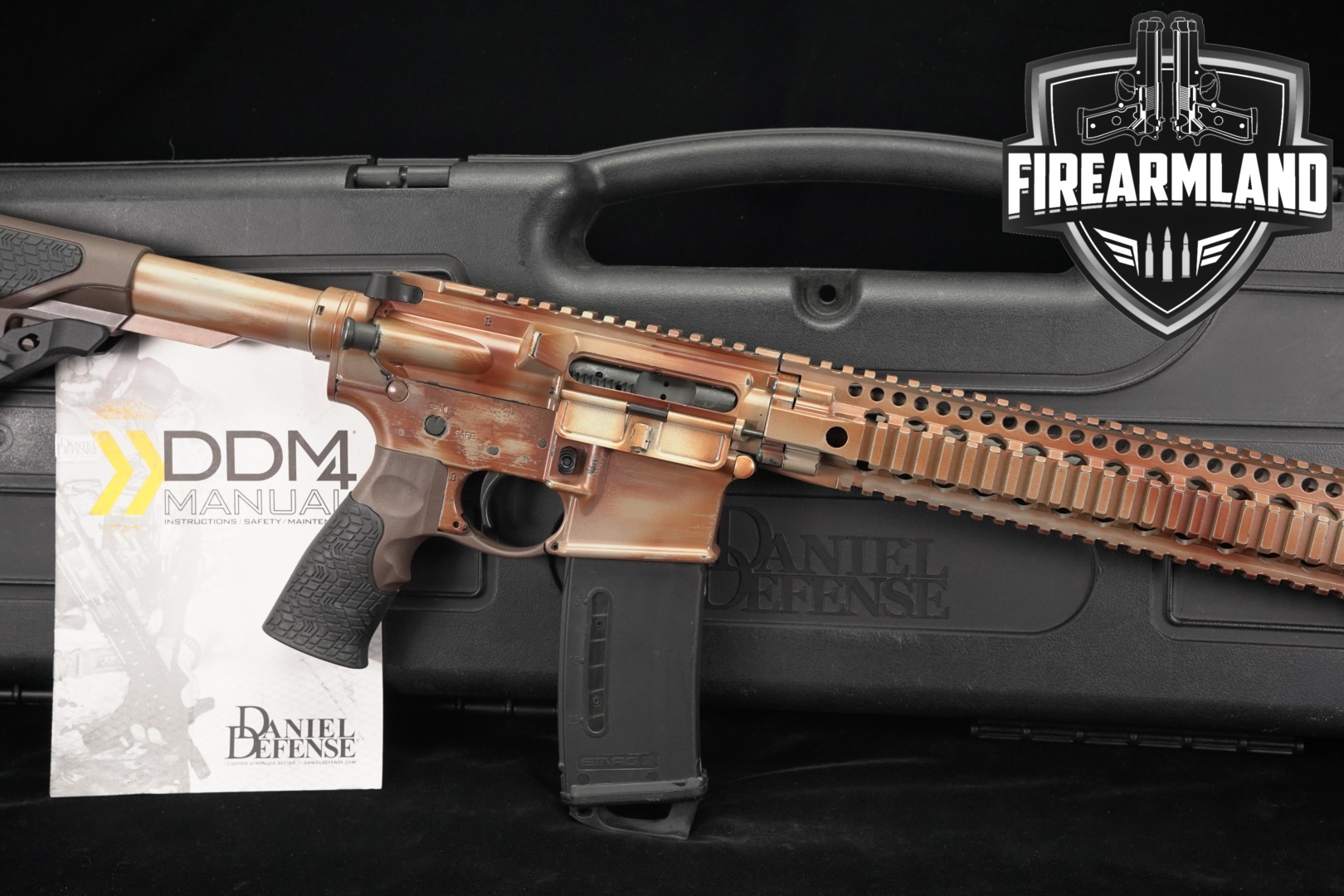 Daniel Defense M4 Carbine 5.56mm NATO Distressed Bronze/Copper in Very Good Condition Thumbnail
