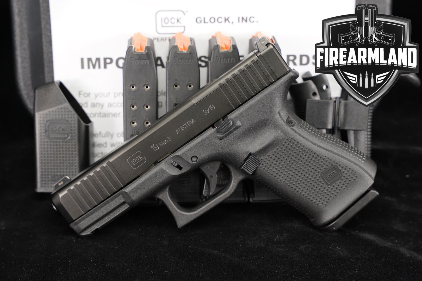 Glock G19 Gen5 MOS FS 9mm Luger Black in Excellent Condition Thumbnail