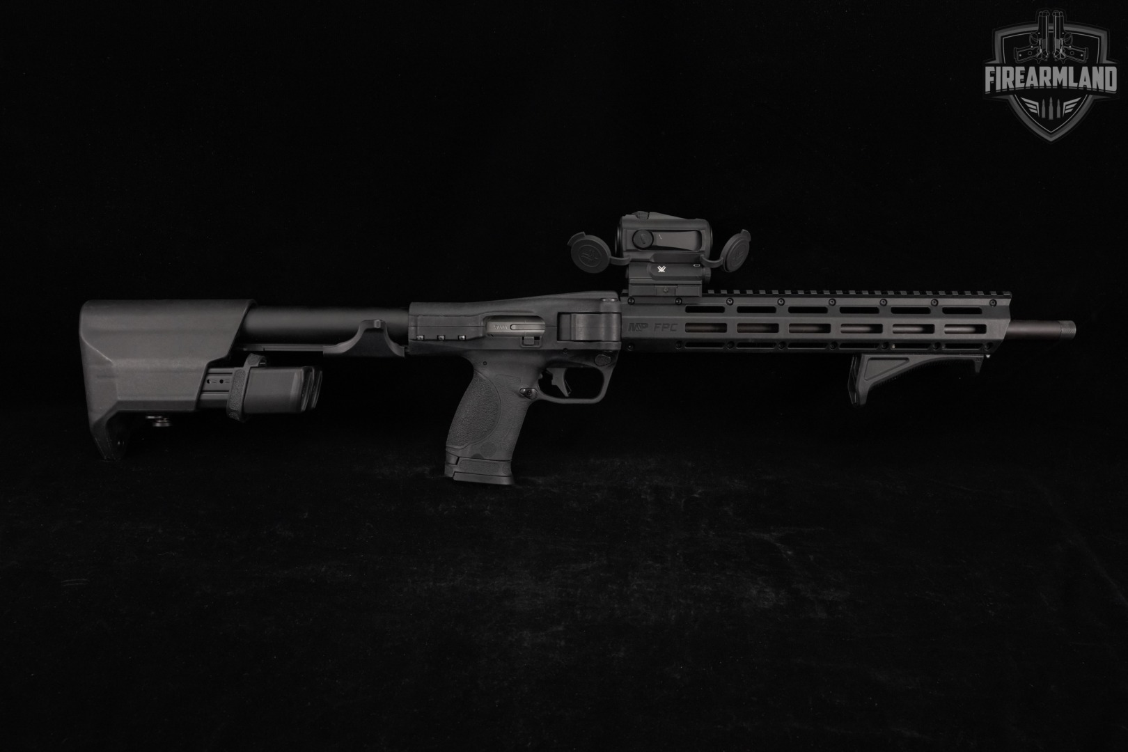 Smith & Wesson M&P FPC S&W 9mm 16.12" THREADED +3 MAGS, CASE, VORTEX OPTICS-img-3