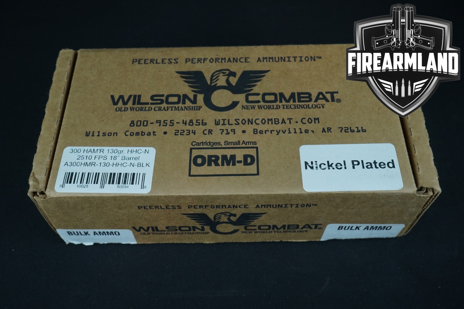 Wilson Combat (WC) 300 HAM'R Ammunition 300 HAM'R in New - Old Stock Condition Thumbnail