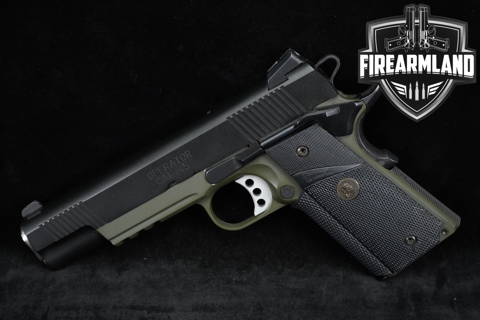 Springfield Armory 1911 Loaded Marine Corps Operator (MC Operator) .45 ACP Two-Tone Black & OD Green in Very Good Condition Thumbnail