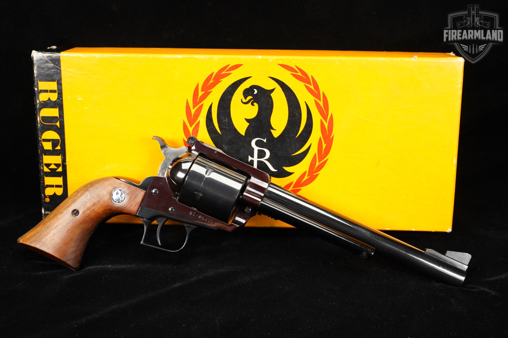 1970s Ruger New Model Super Blackhawk 44 Rem Mag 7.5 Blued +ORIG BOX-img-2