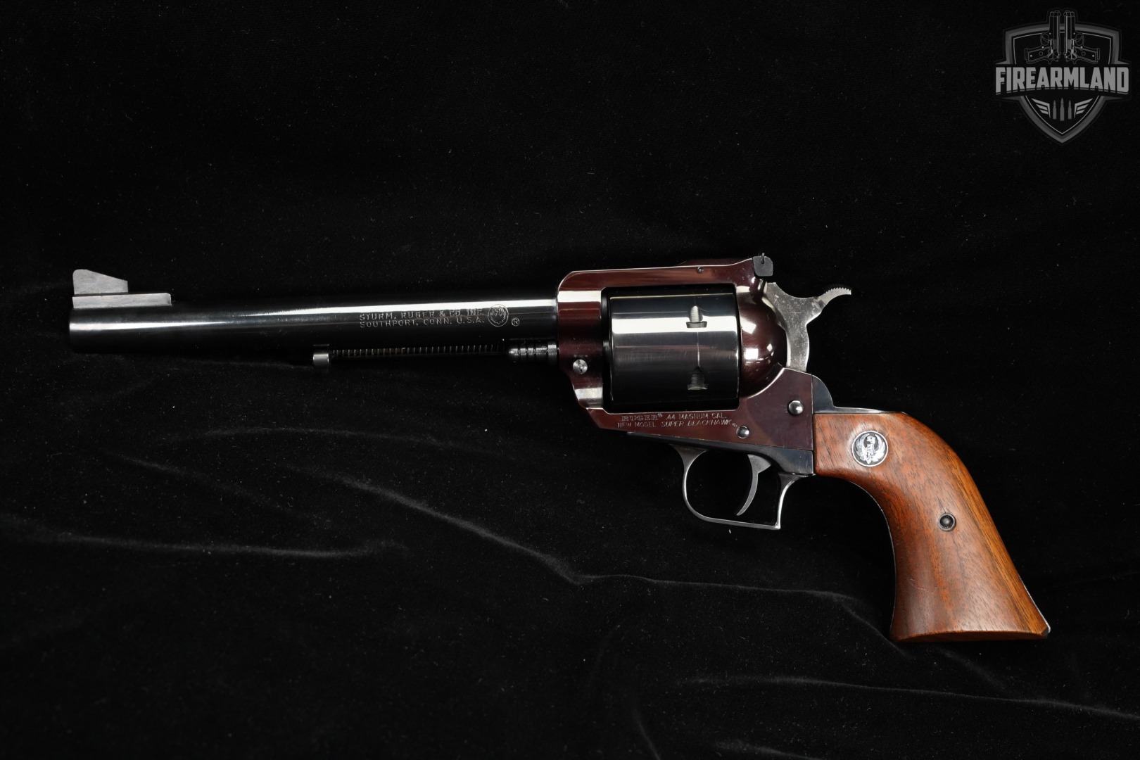 1970s Ruger New Model Super Blackhawk 44 Rem Mag 7.5 Blued +ORIG BOX-img-4